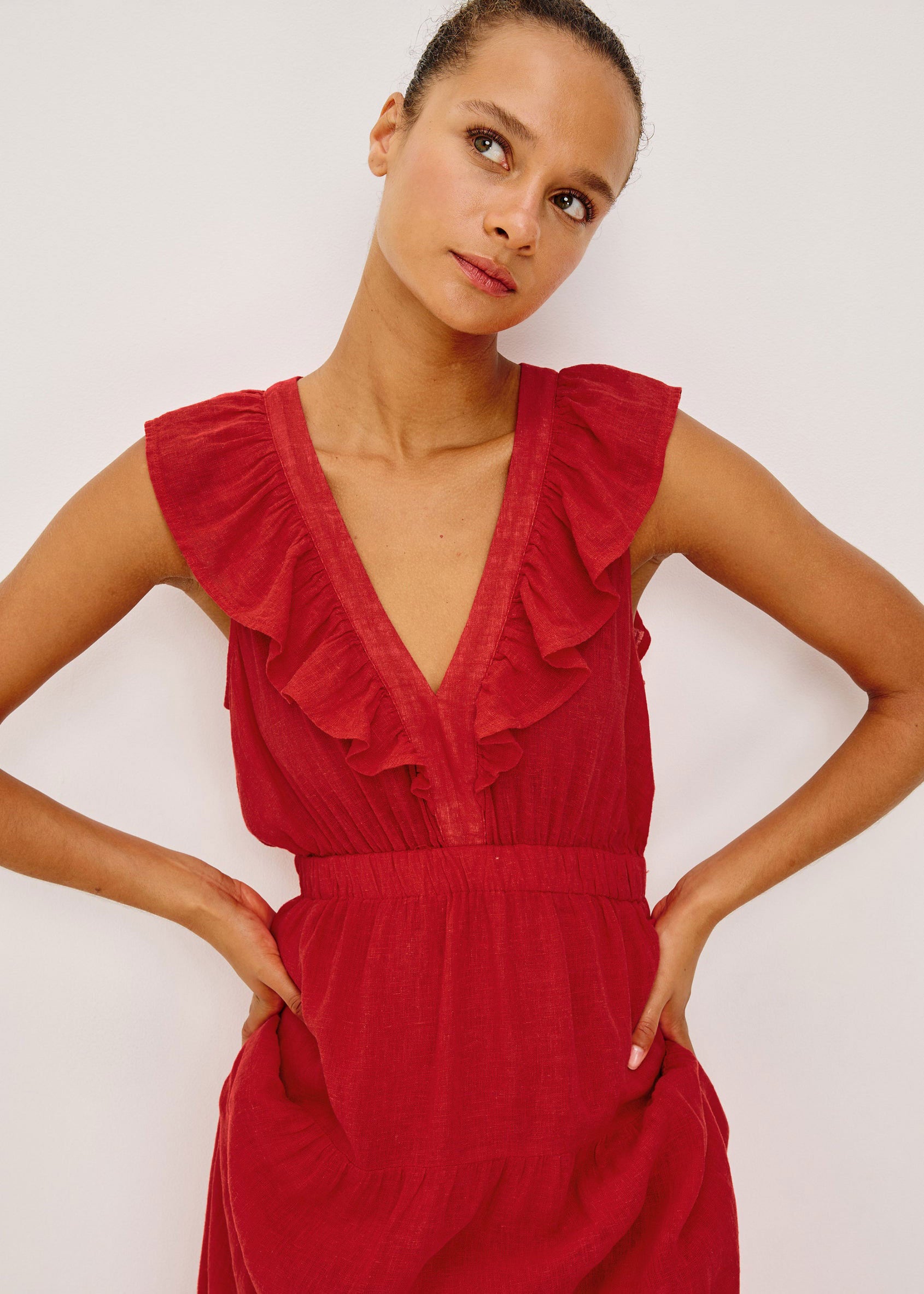 Rails Beaux Dress - Tomato