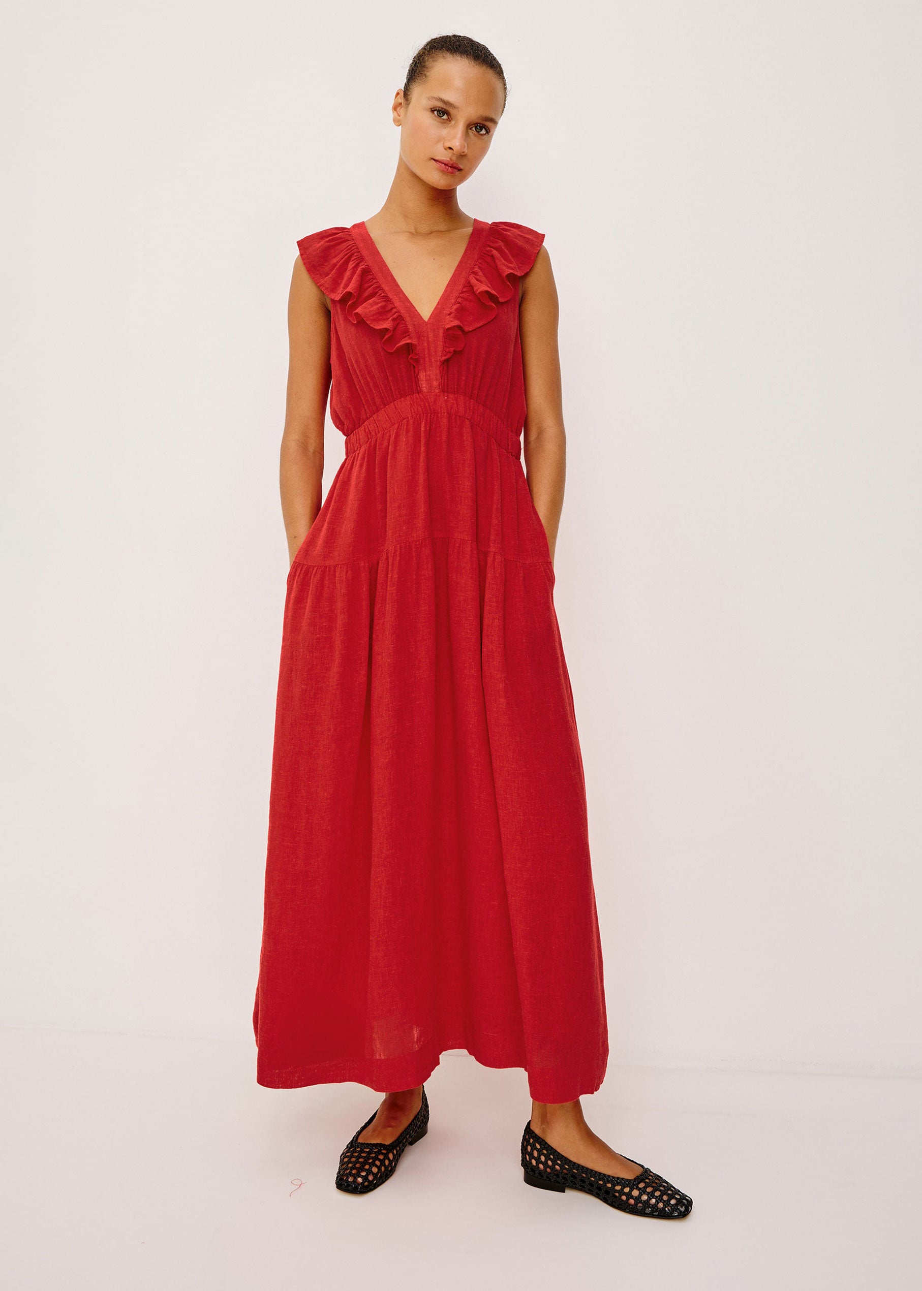Rails Beaux Dress - Tomato