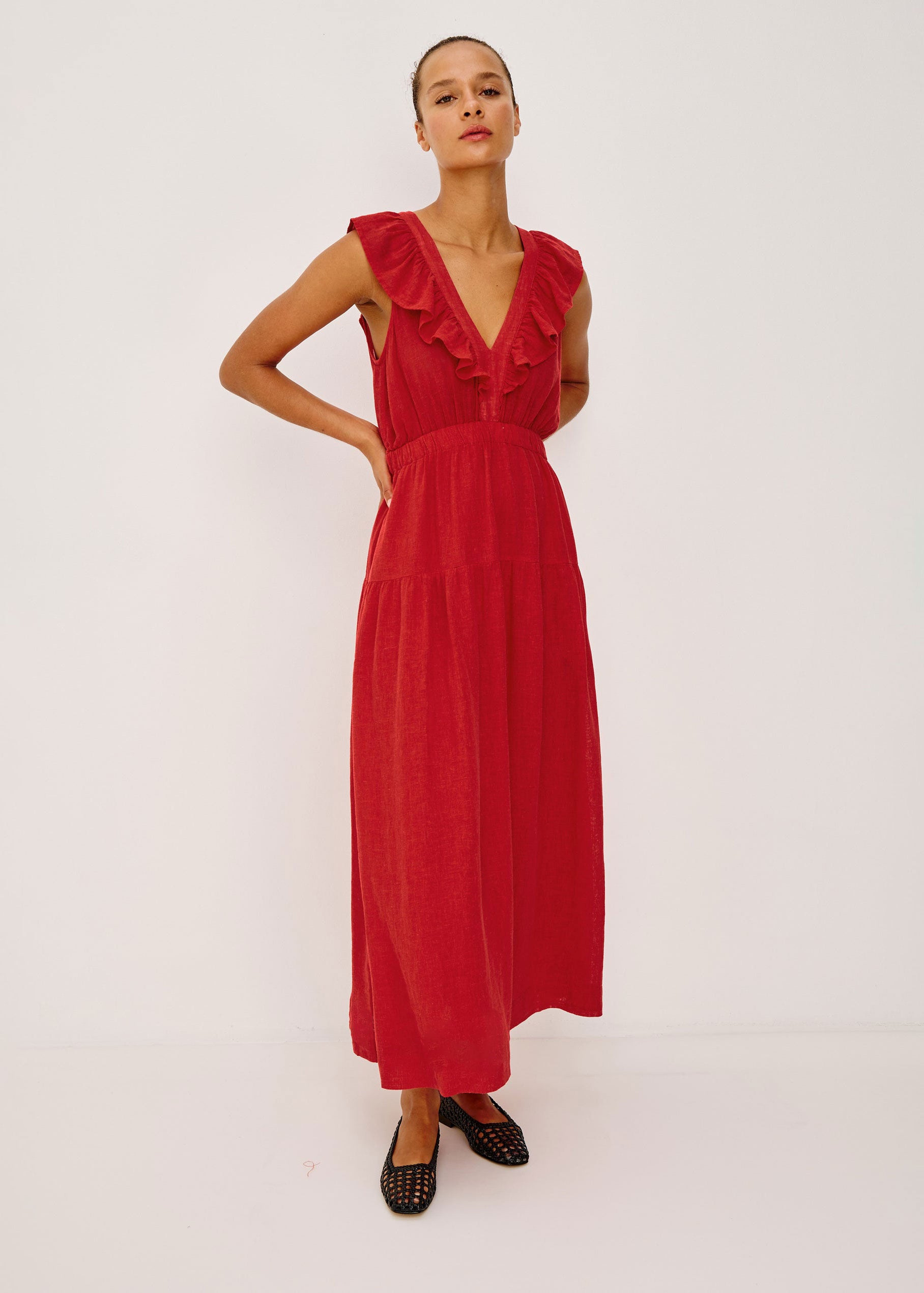 Rails Beaux Dress - Tomato