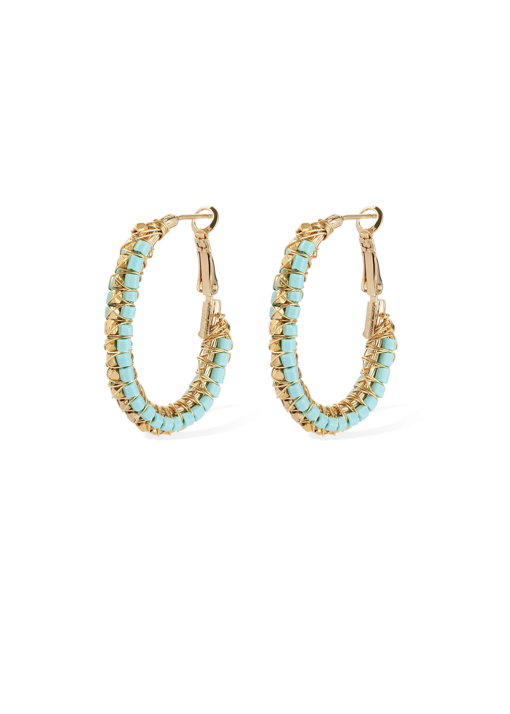 Gas Bijoux Lyre Lucky Hoop Earrings