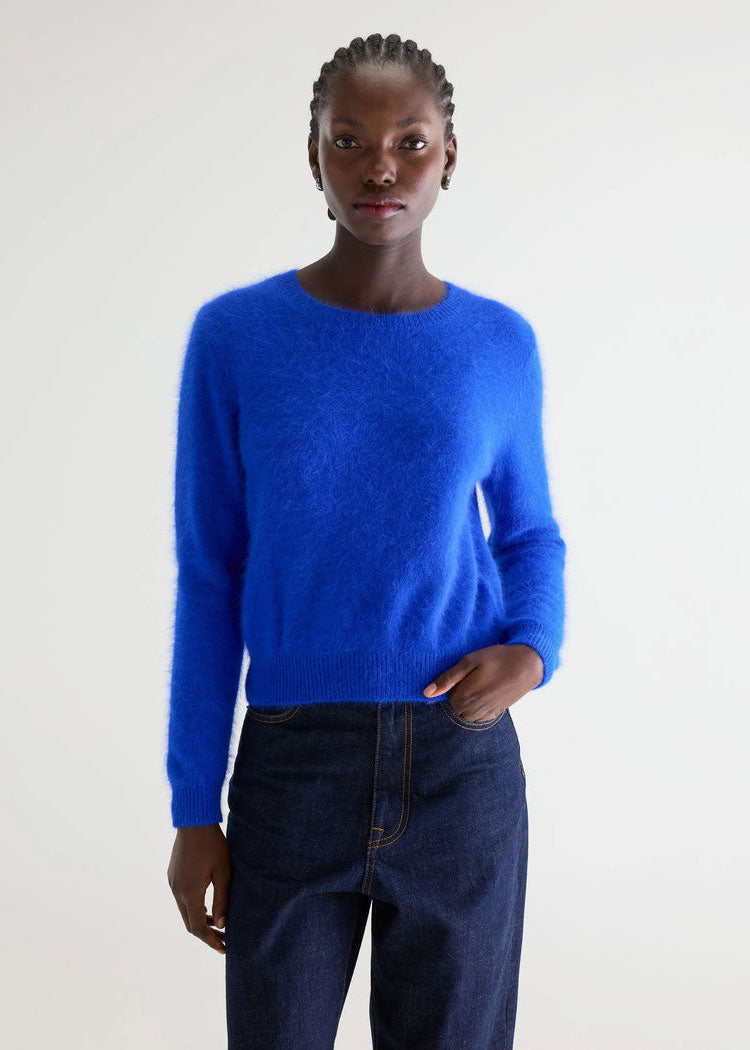 Bellerose Datti Angora-Blend Sweater - Lazuli