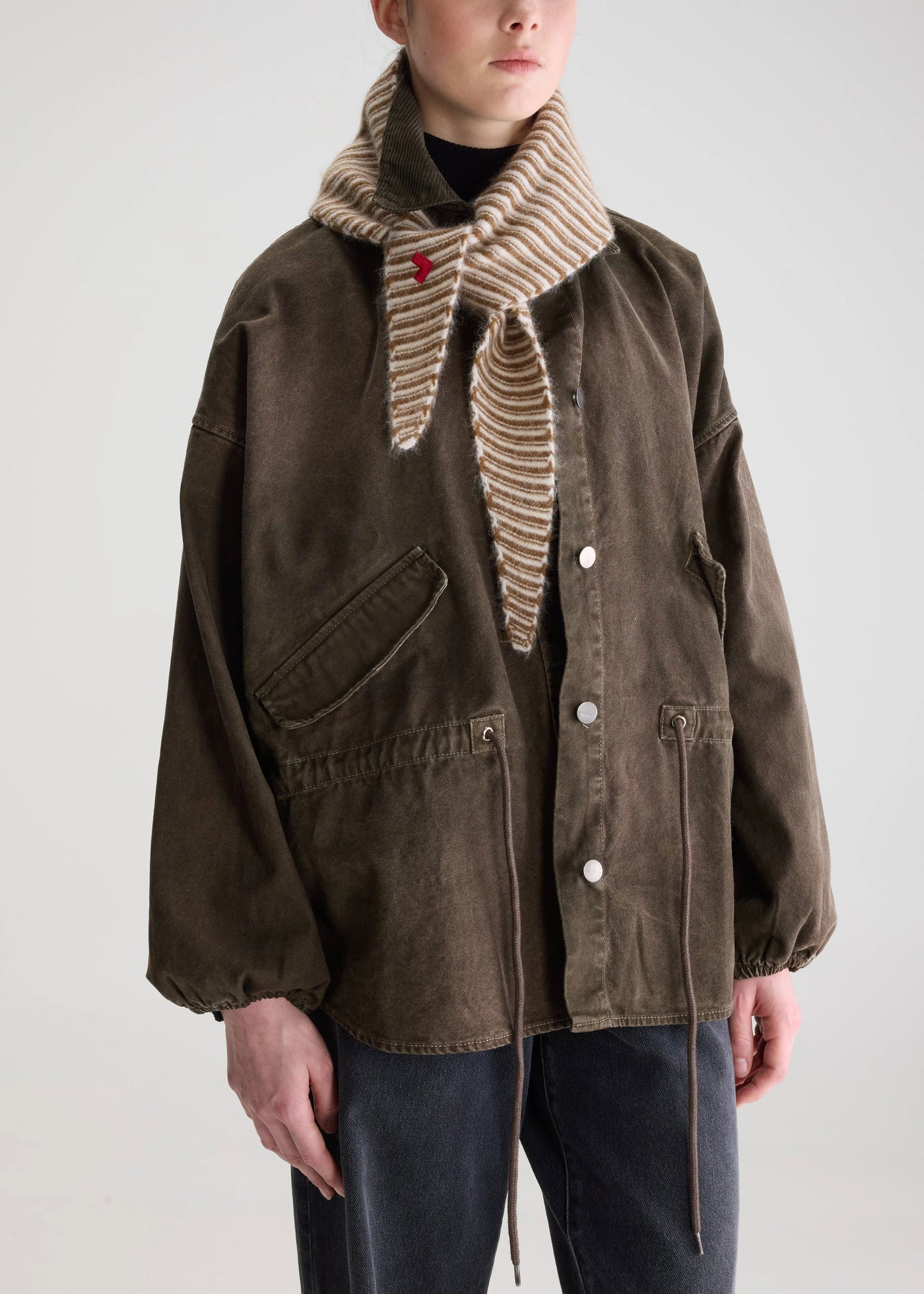 Bellerose Dusol Triangle Scarf - Chcolate