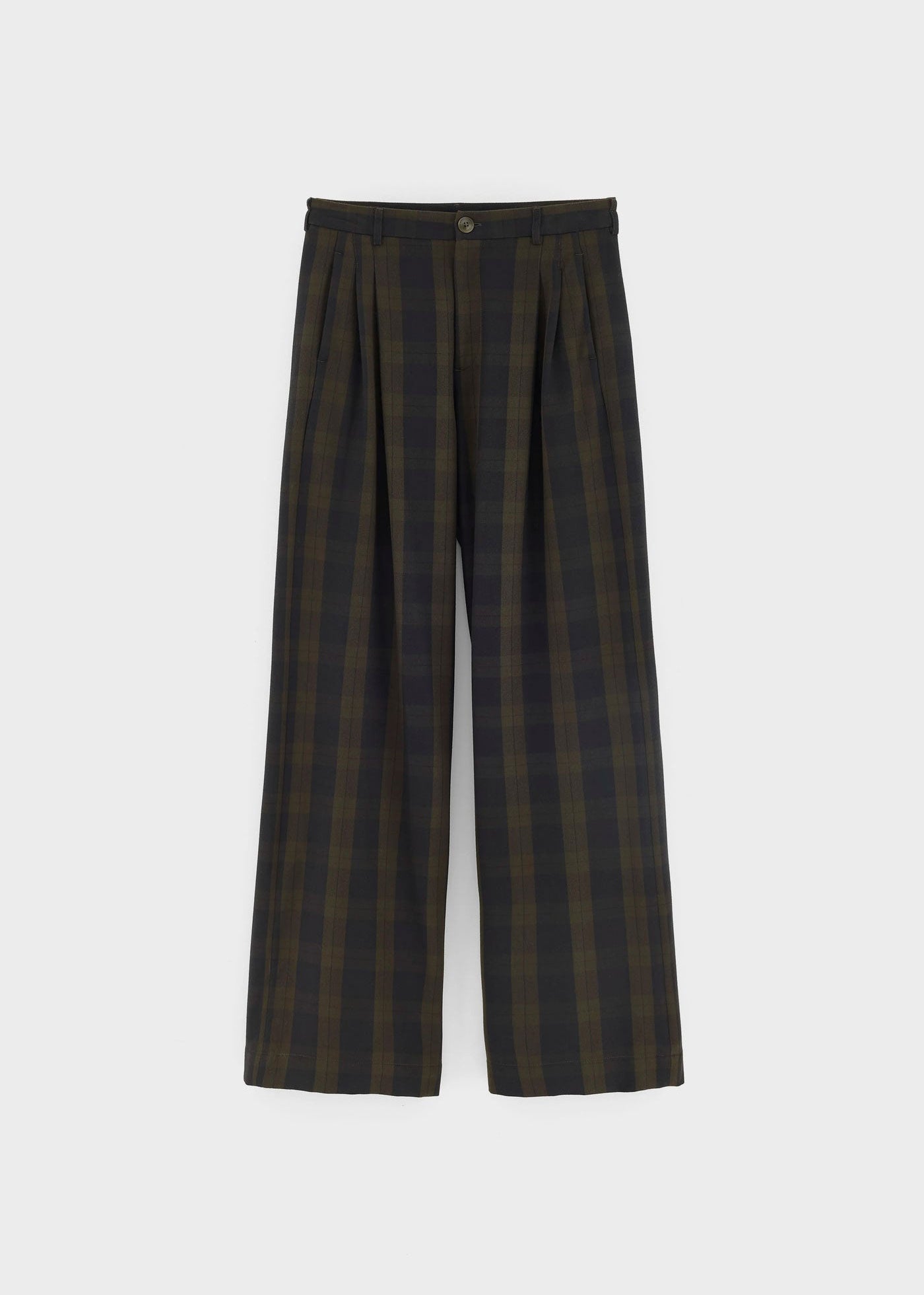 Bellerose Volkert Check-Pattern Wide-Leg Trousers