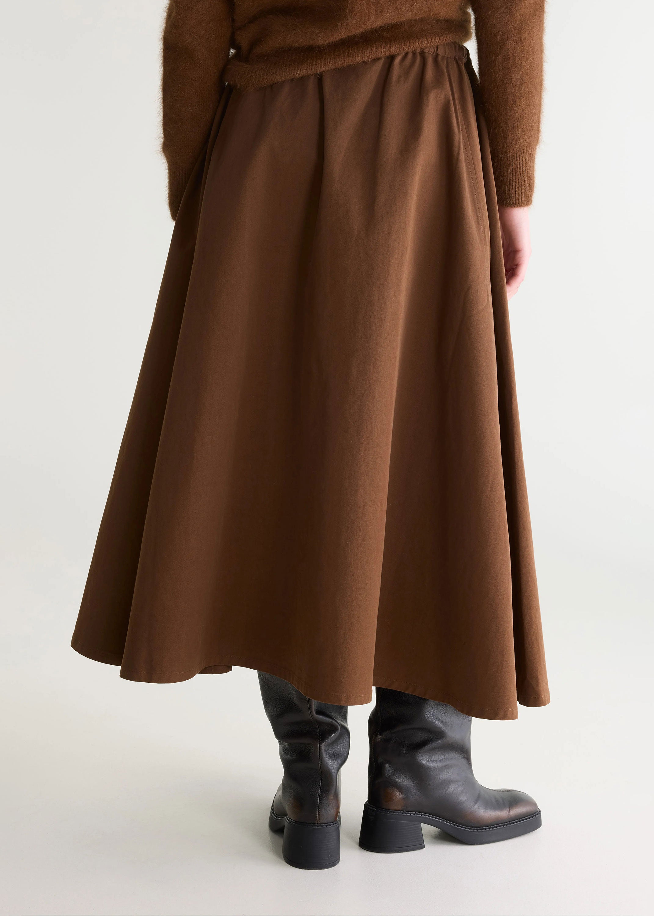 Bellerose Harlin Relaxed Midi Skirt - Mocca