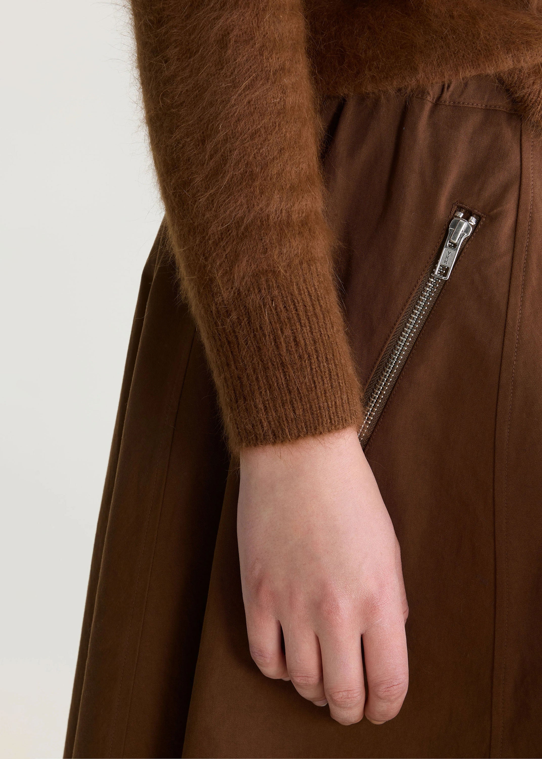 Bellerose Harlin Relaxed Midi Skirt - Mocca