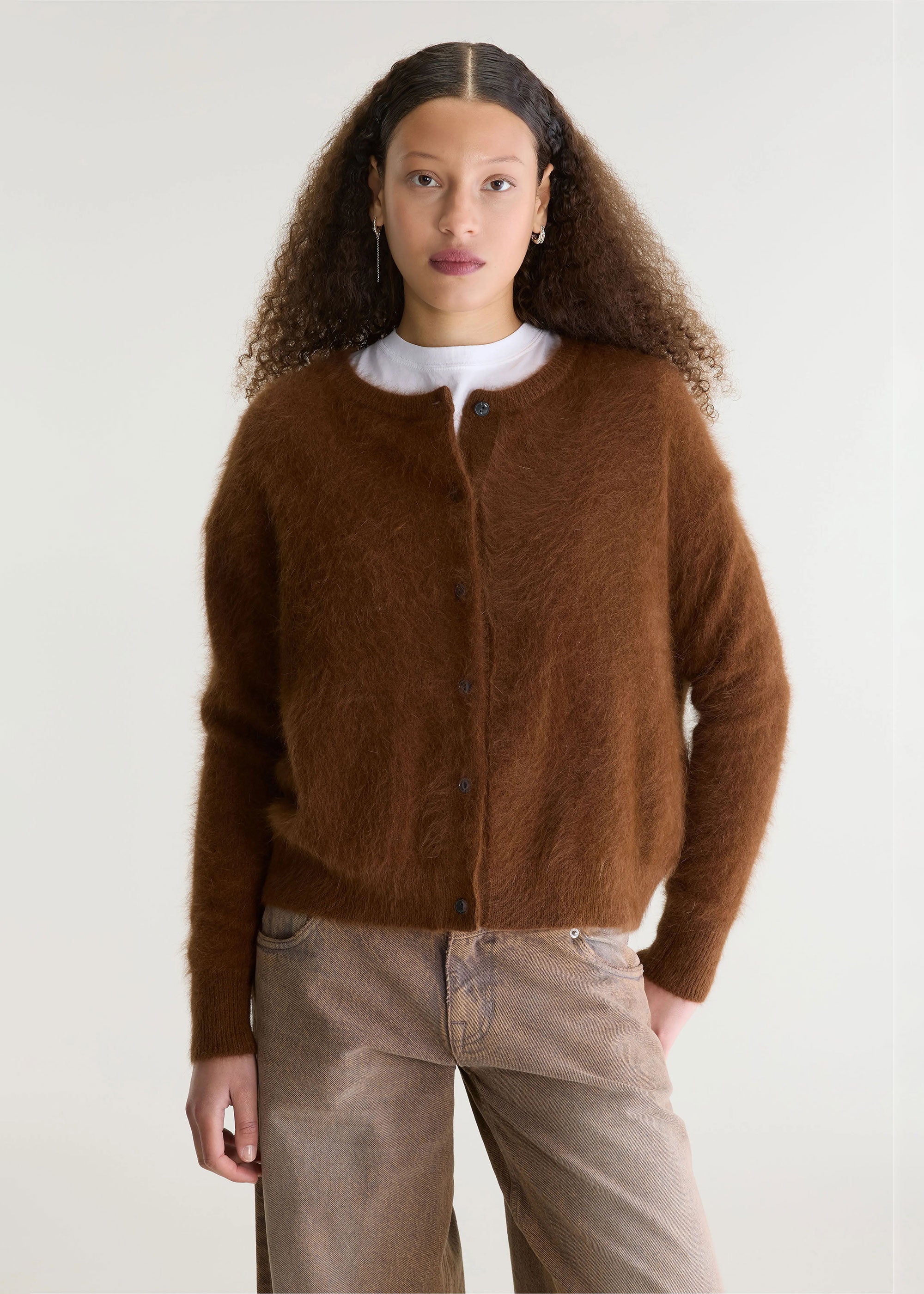 Bellerose Dathan Angora-Blend Cardigan - Bison