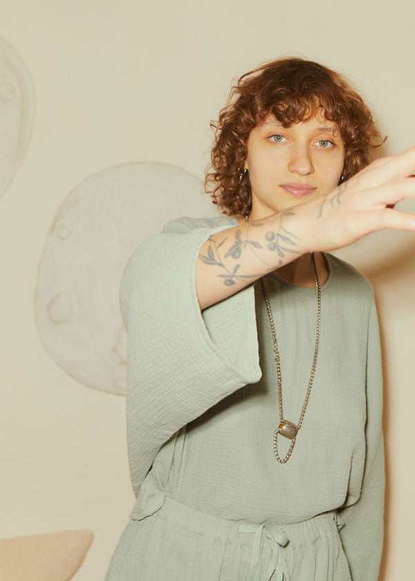 L.F.Markey Casper Top - Duck Egg