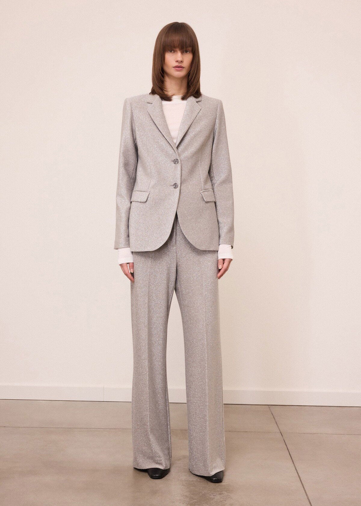 ottod'Ame Single-Breasted Blazer - Silver