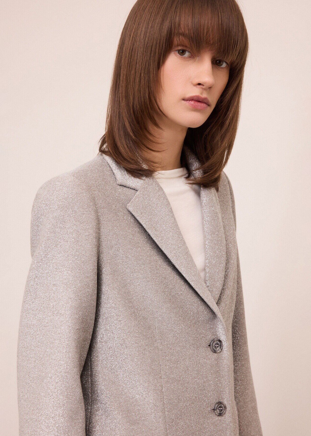 ottod'Ame Single-Breasted Blazer - Silver