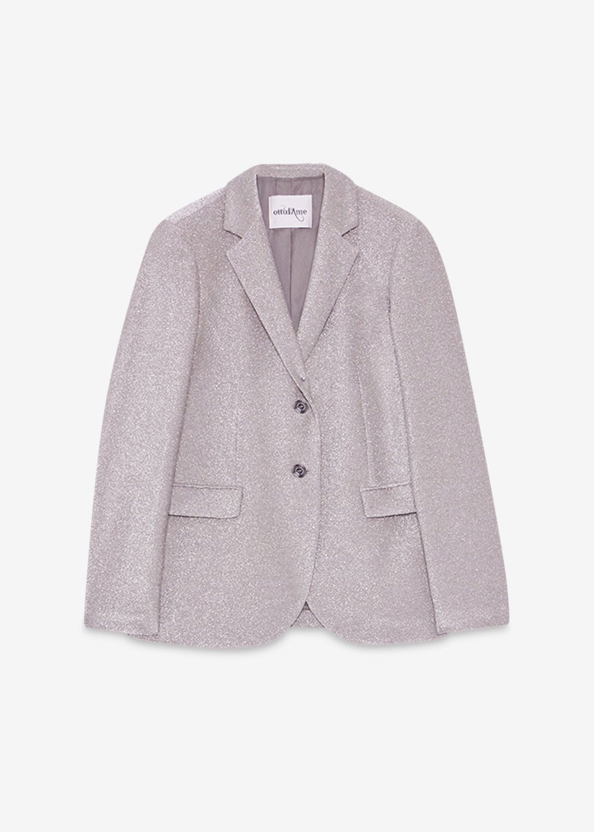 ottod'Ame Single-Breasted Blazer - Silver