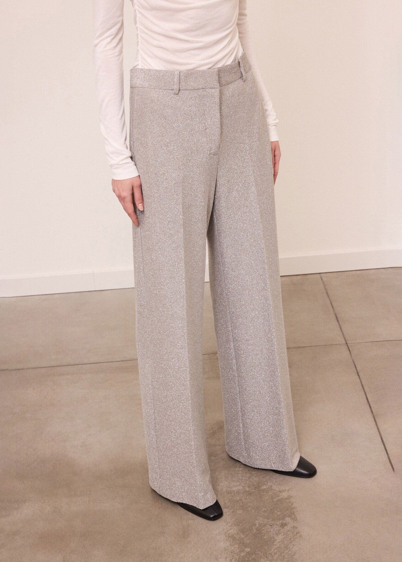 ottod'Ame Palazzo Trousers - Silver