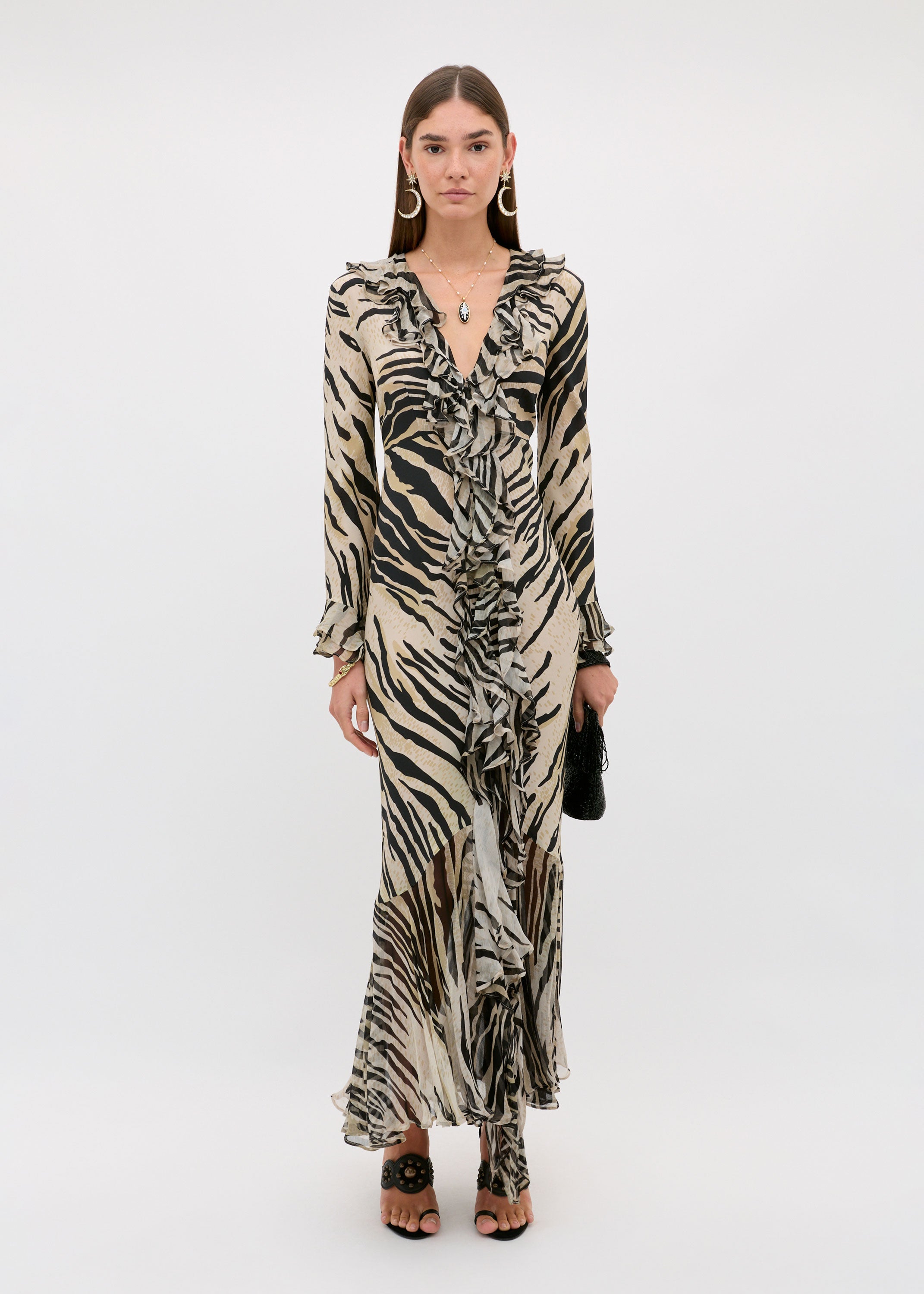 Rixo Provence Dress - Cooper Tiger Beige