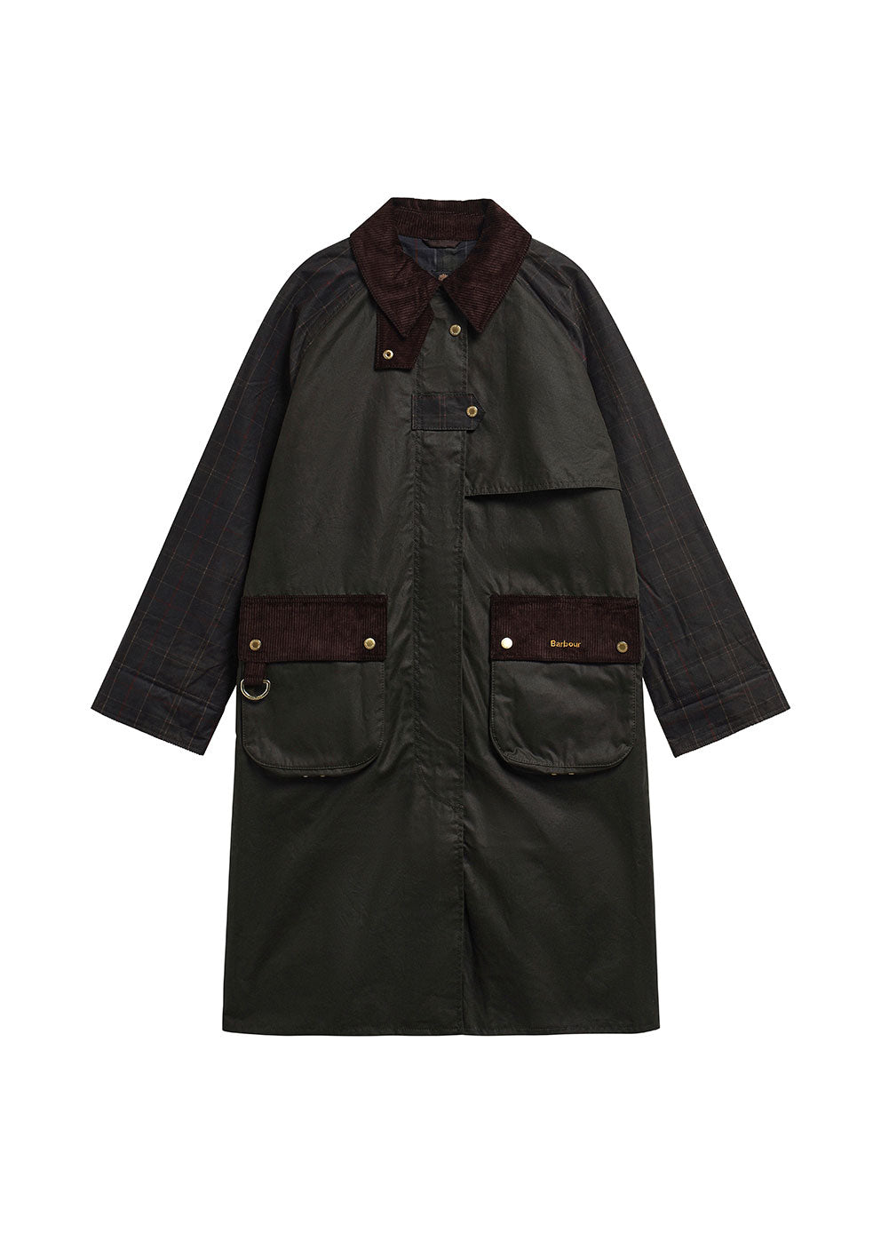 Barbour Checked Kirklees Wax Jacket