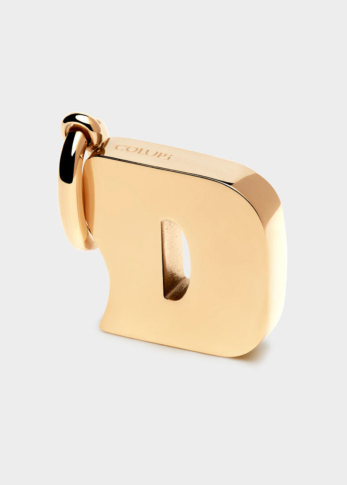 Coluri Letter D Gold Charm