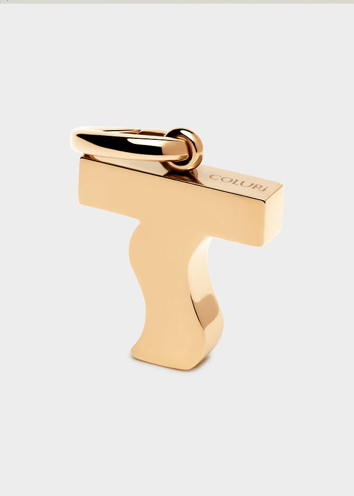 Coluri Letter T Gold Charm