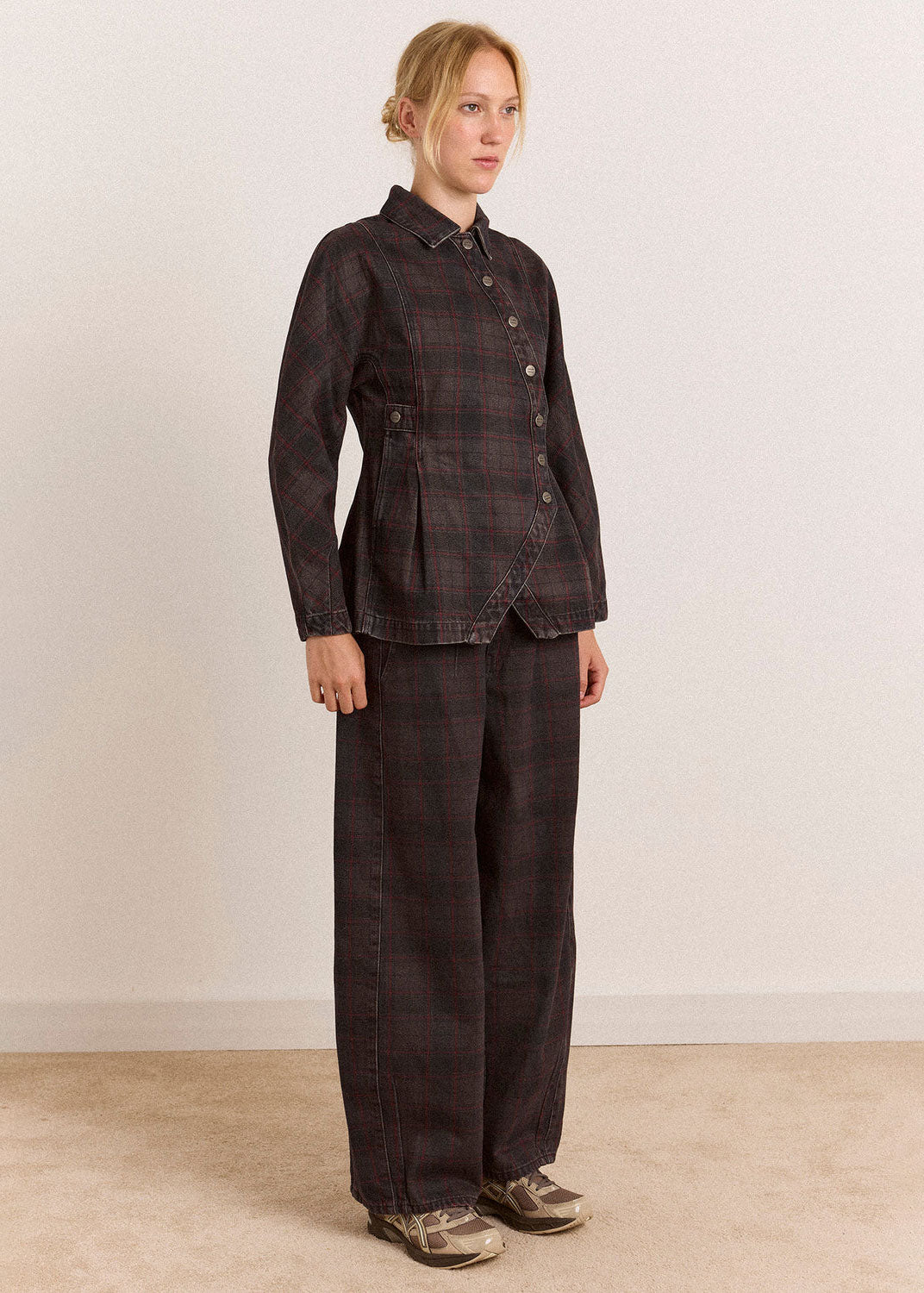 Damson Madder Erika Jeans - Sirius Check
