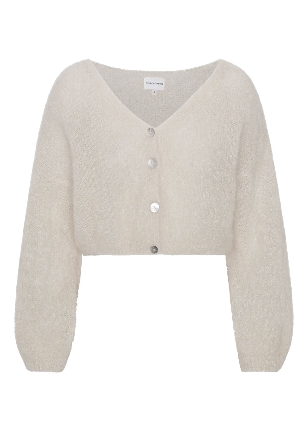 American Dreams Cornelia Cropped Cardigan - Beige