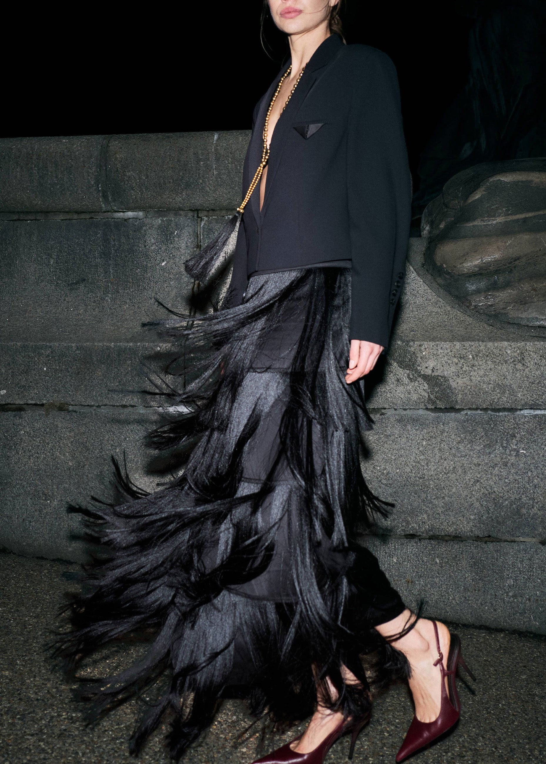 DAY Birger et Mikkelsen DAYRingo Modern Fringe Skirt