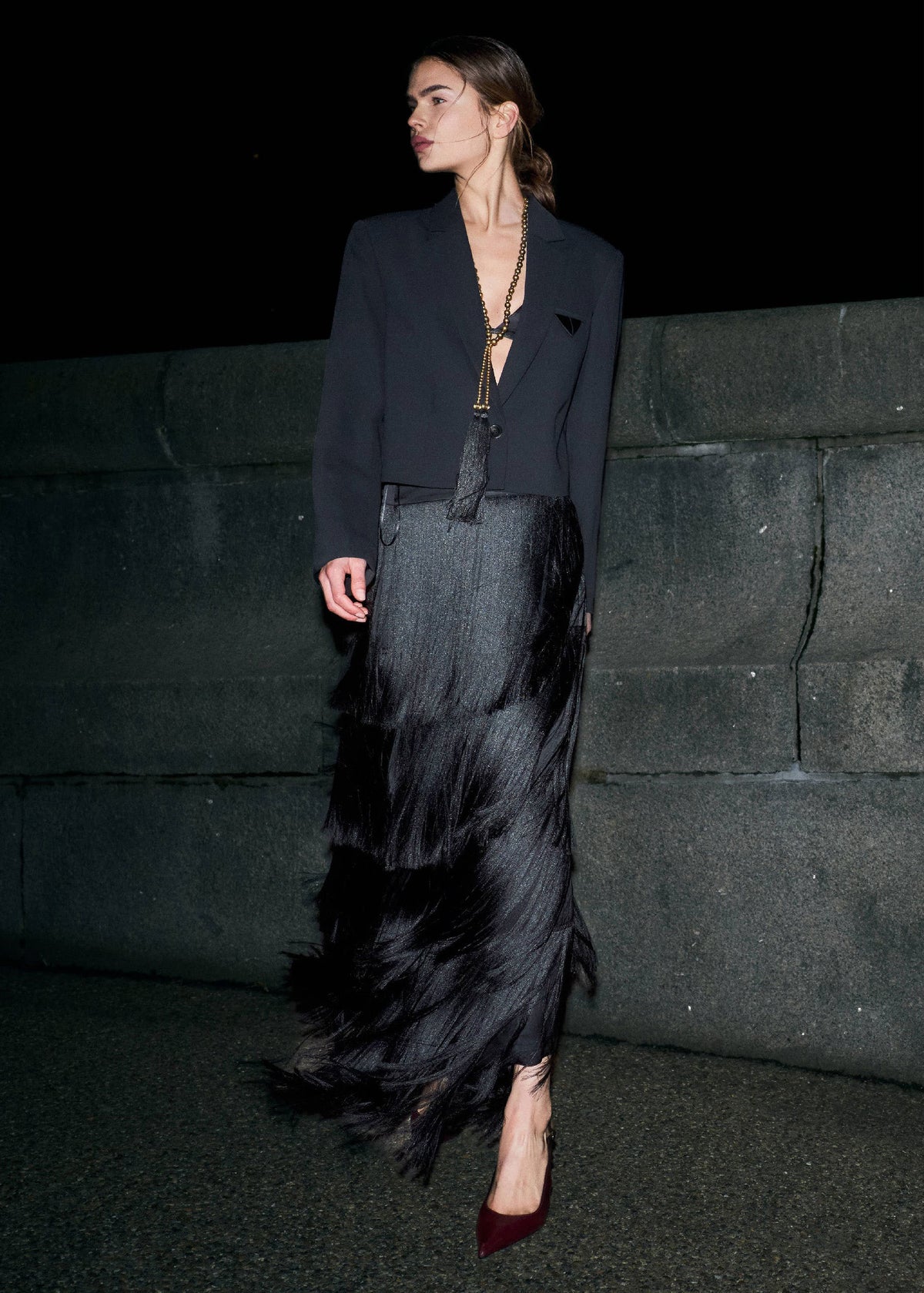 DAY Birger et Mikkelsen DAYRingo Modern Fringe Skirt