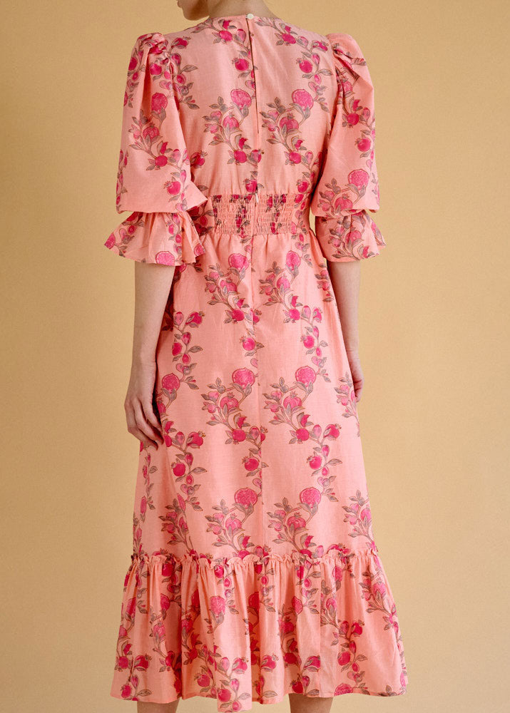 Neve & Noor Sophia Dress - Rosa Trellis