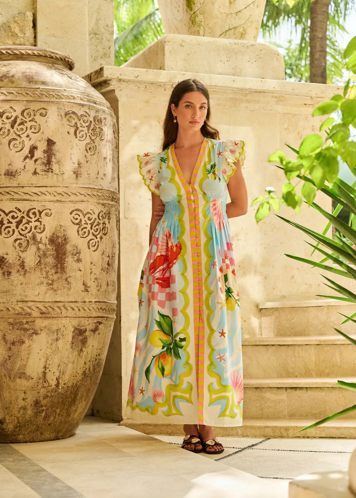 NOIB Estella Maxi Dress - Summer Zest