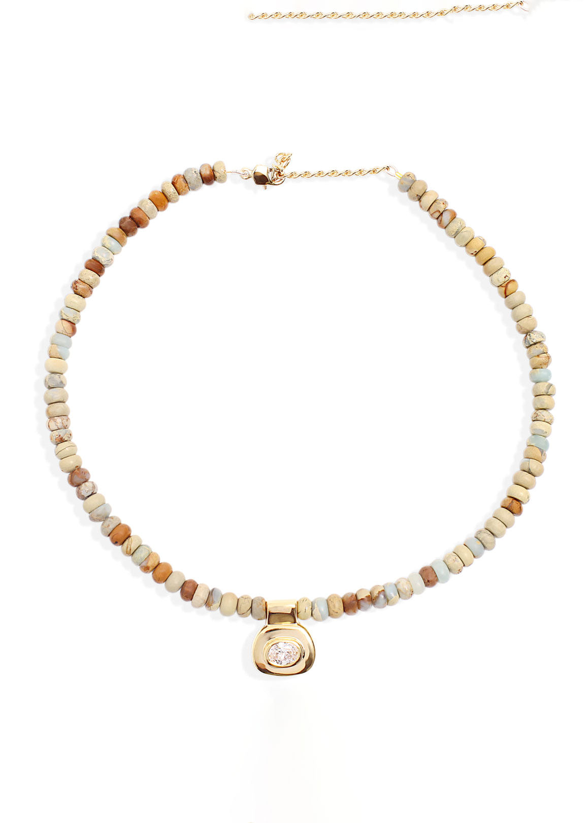 By Alona Dunaway Necklace - Aquaterra Jasper and Gold