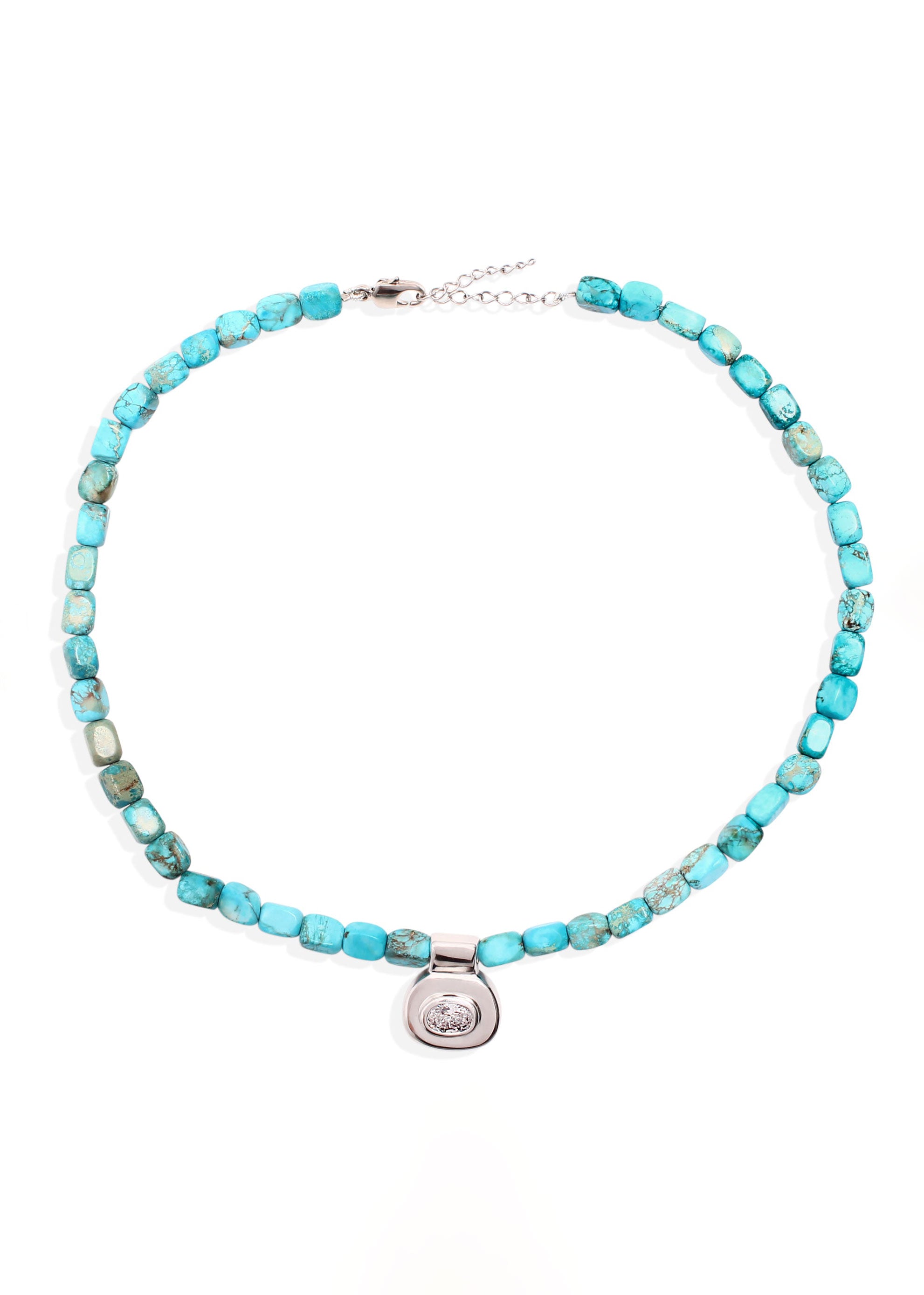 By Alona Dunaway Necklace - Turquoise and Silver