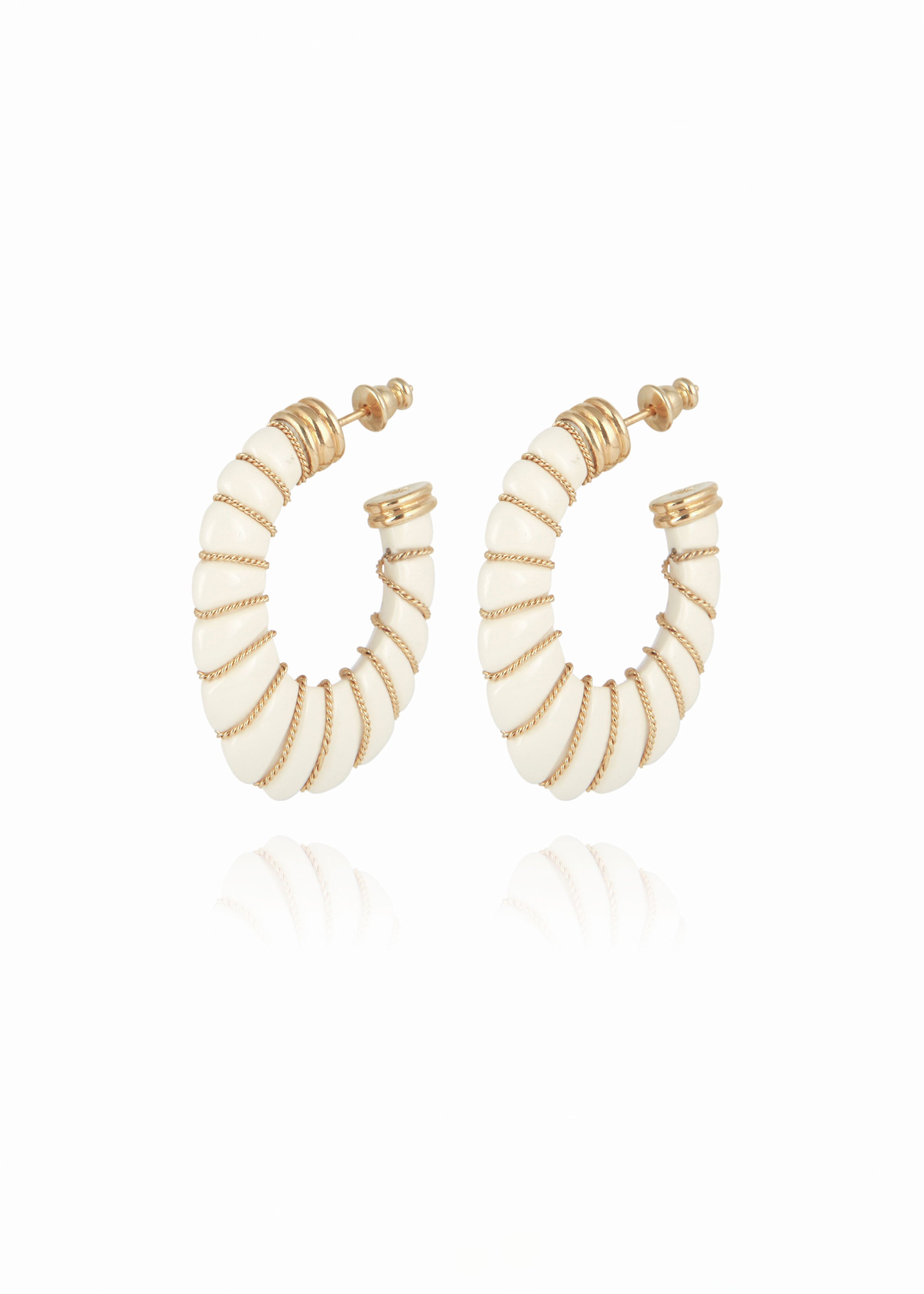 Gas Bijoux Cyclade Earrings - Ivory