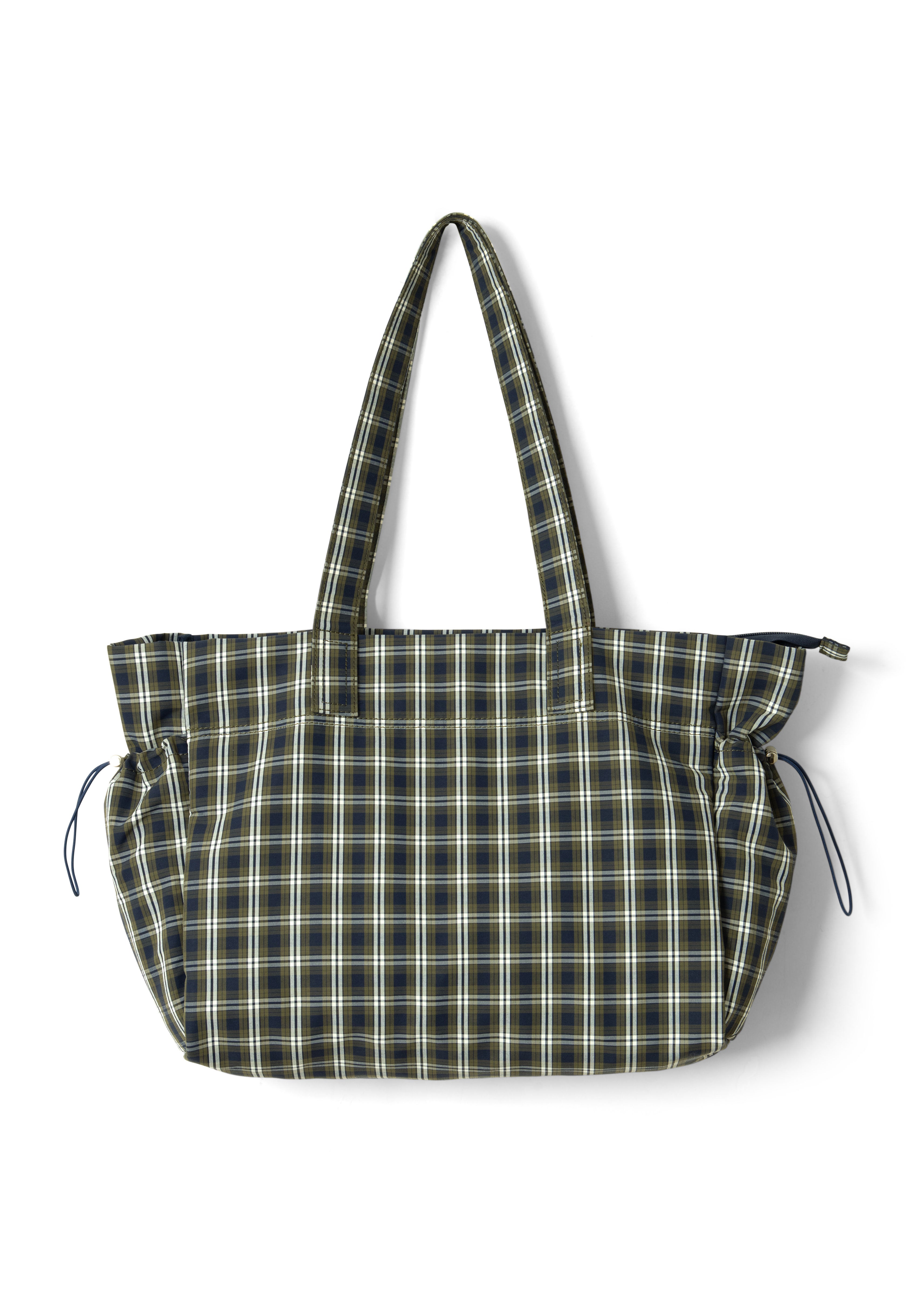 Damson Madder Eliza Bag - Navy Green Check