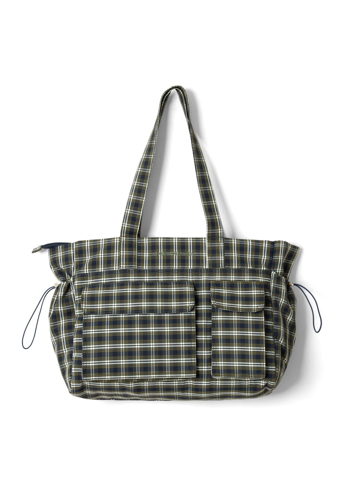 Damson Madder Eliza Bag - Navy Green Check