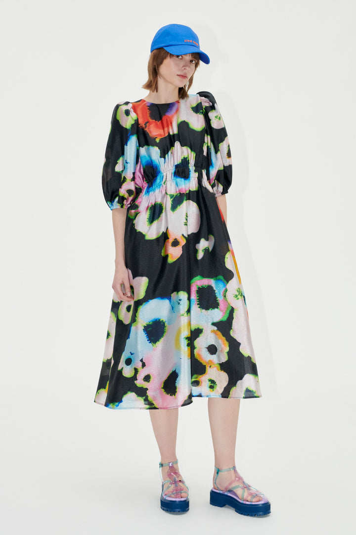 Stine Goya - Elizabetha Dress - tie Dye Floral Night
