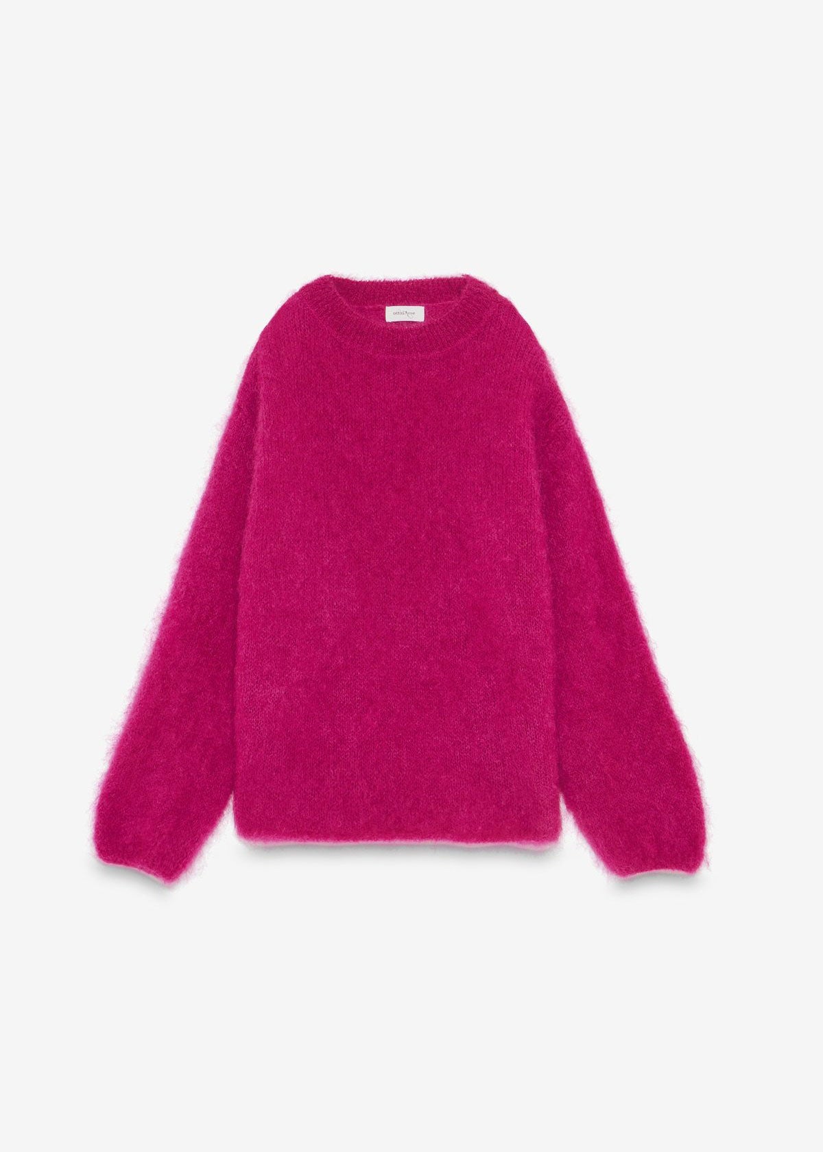 ottod'Ame Oversized Crew Neck Sweater - Berry