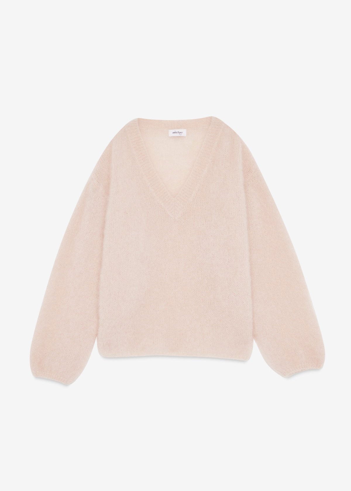ottod'Ame Oversized V-Neck Sweater - Rose