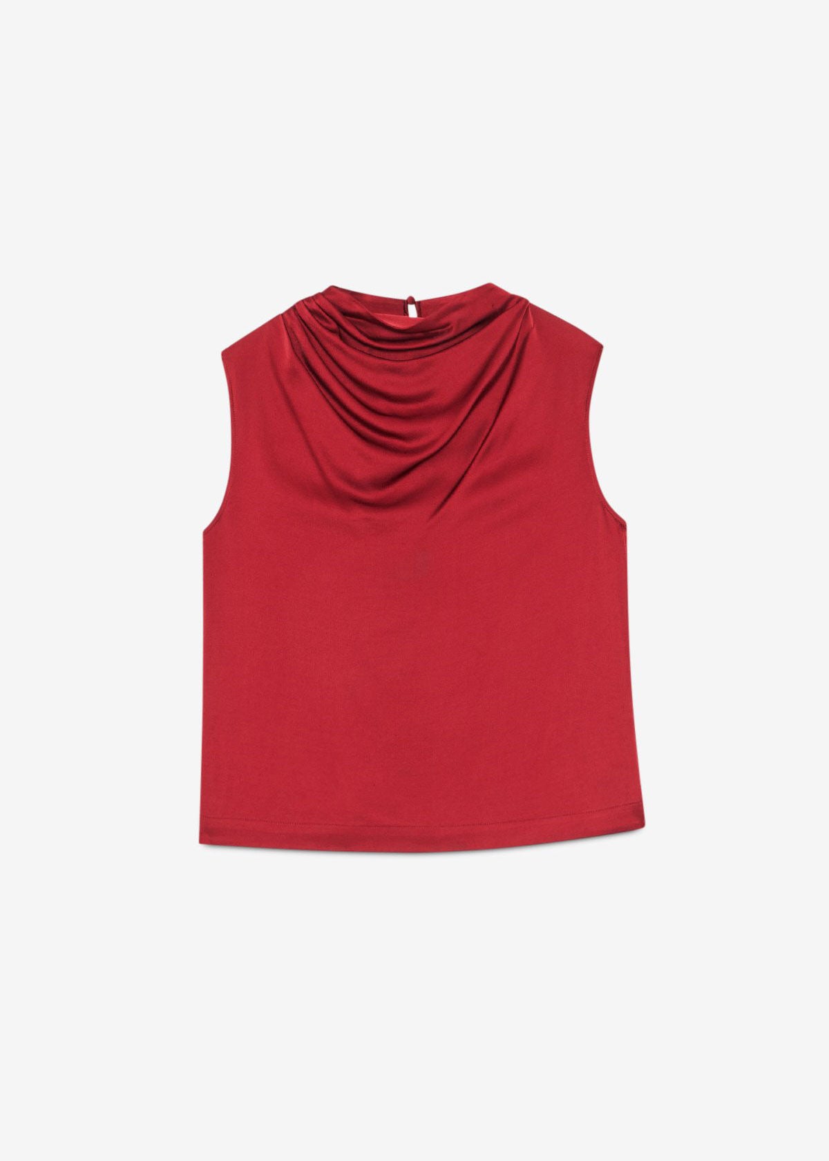 ottod'Ame Sleeveless Top with Draped Neck