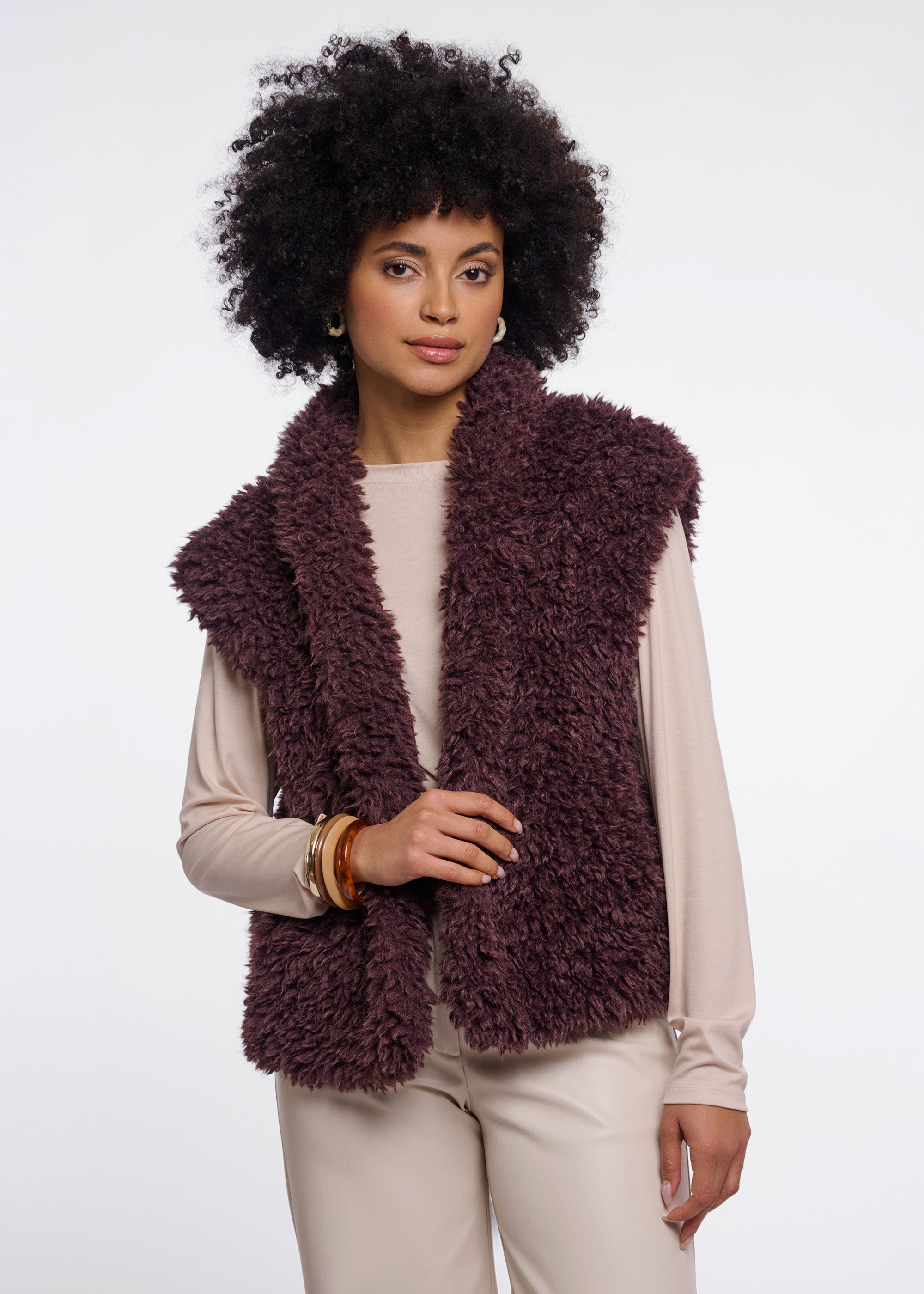 Rino & Pelle Freya Waistcoat - Coffee Bean