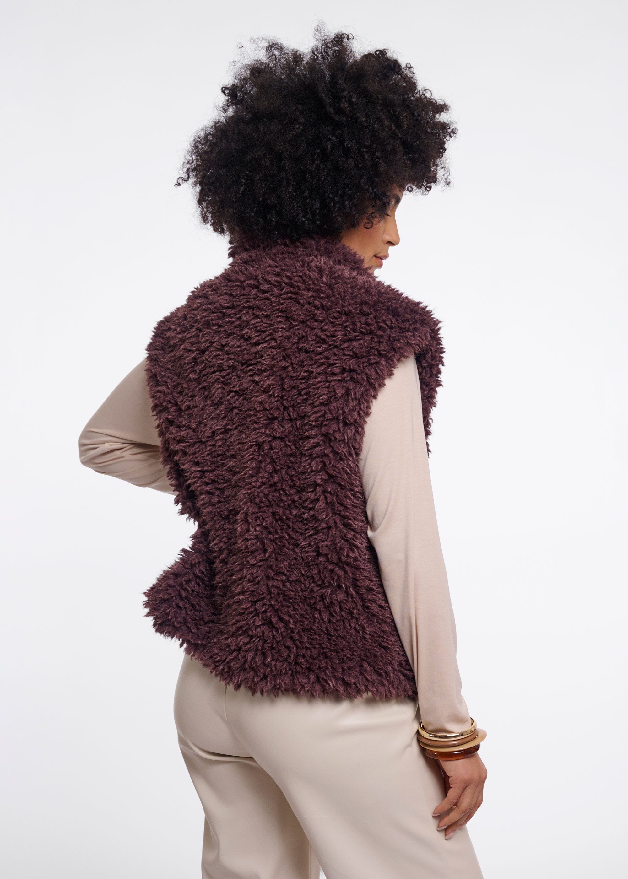 Rino & Pelle Freya Waistcoat - Coffee Bean
