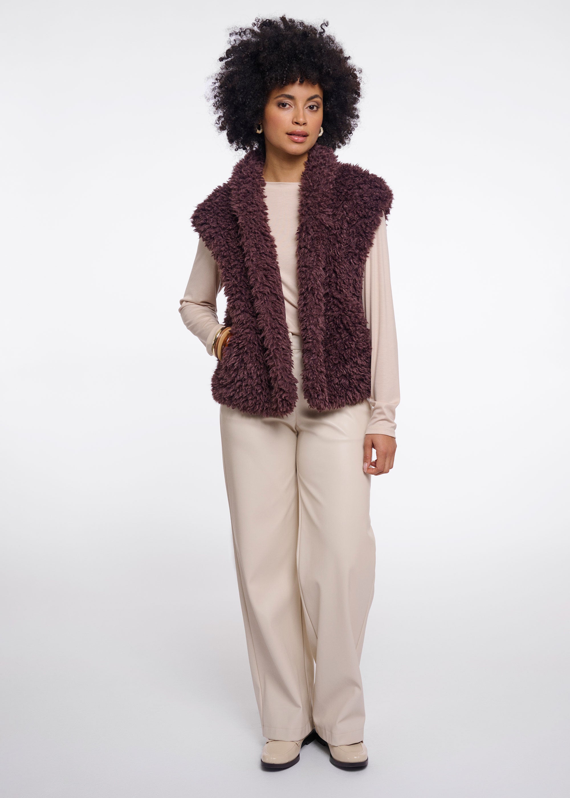 Rino & Pelle Freya Waistcoat - Coffee Bean