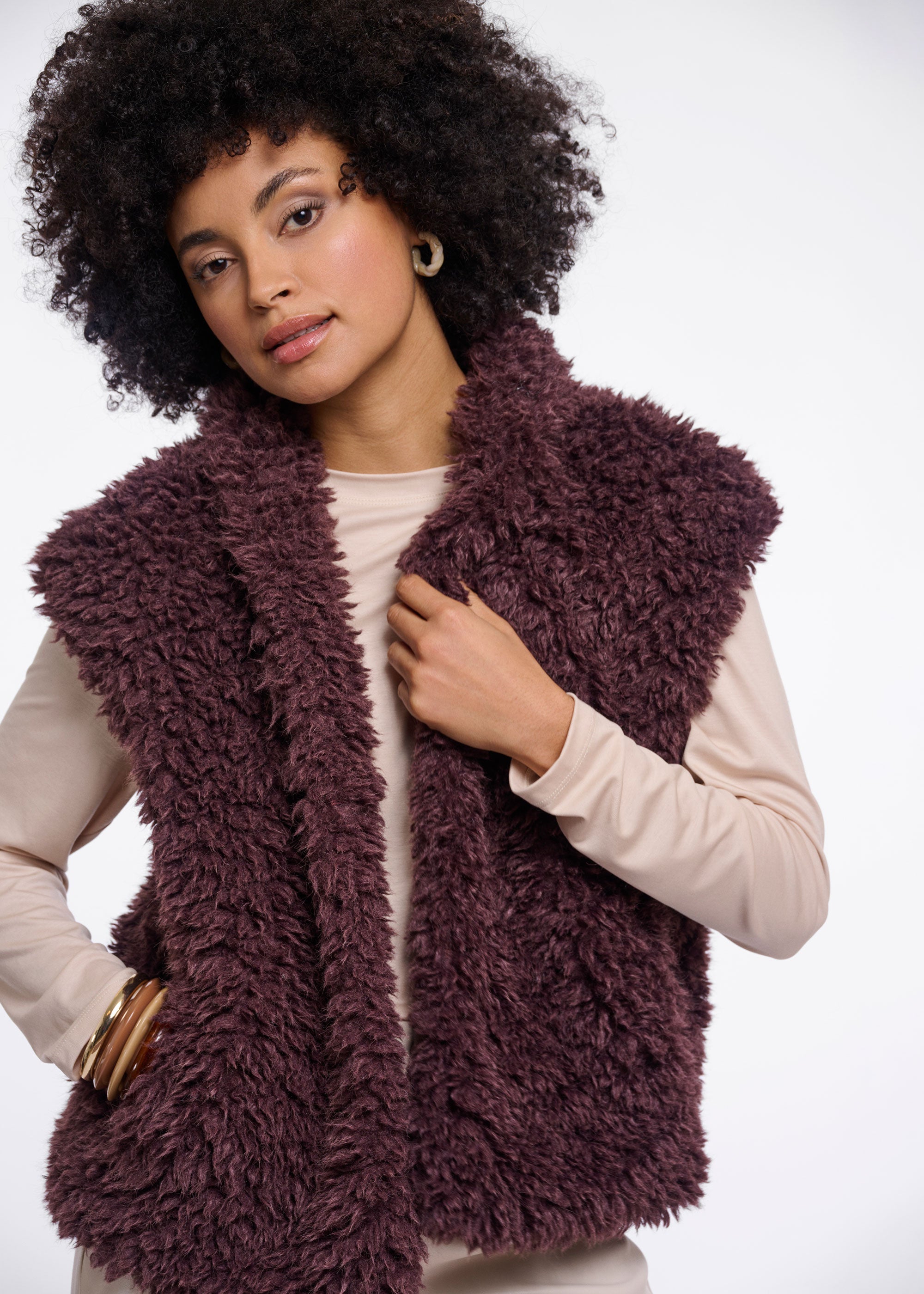 Rino & Pelle Freya Waistcoat - Coffee Bean