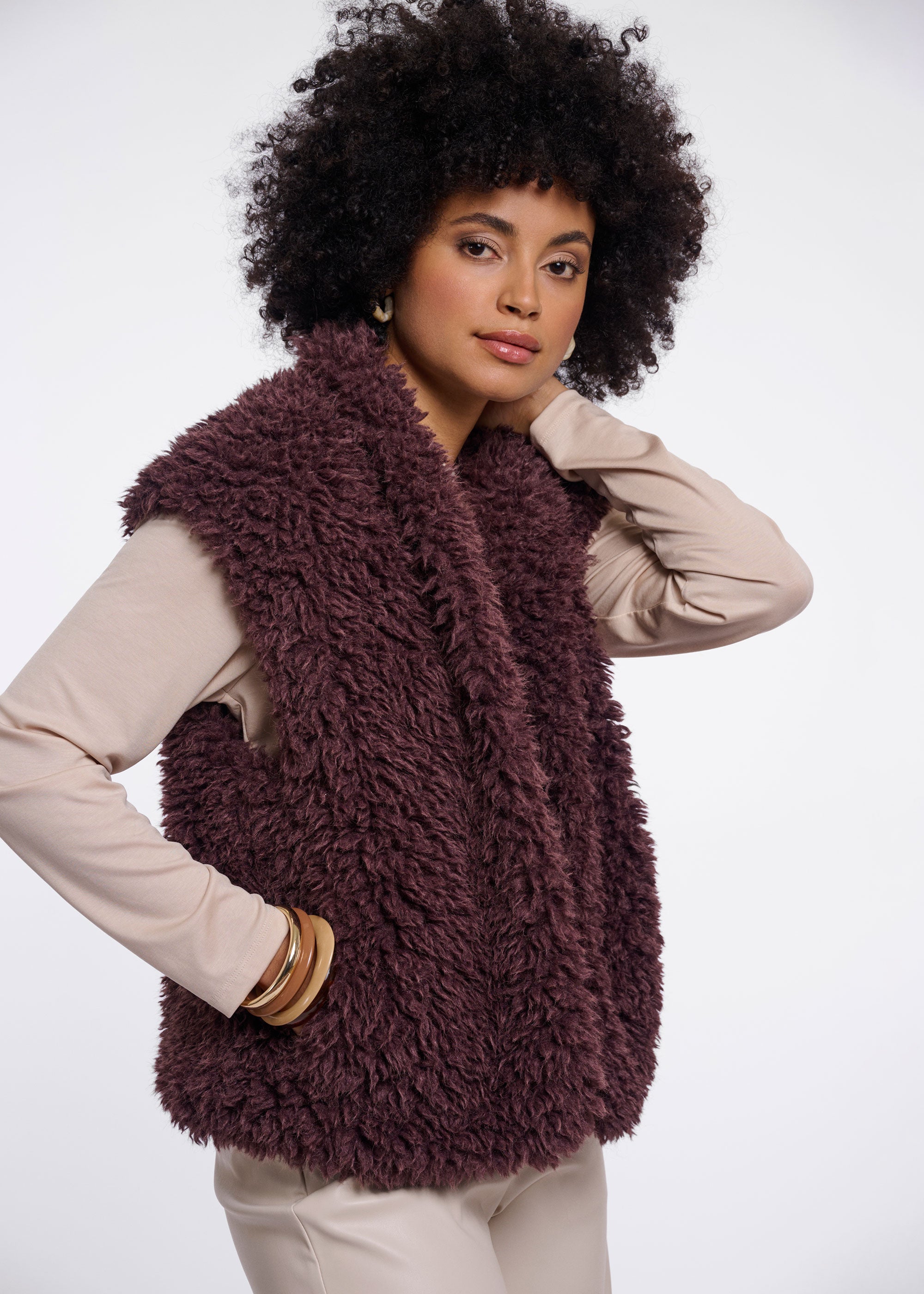 Rino & Pelle Freya Waistcoat - Coffee Bean