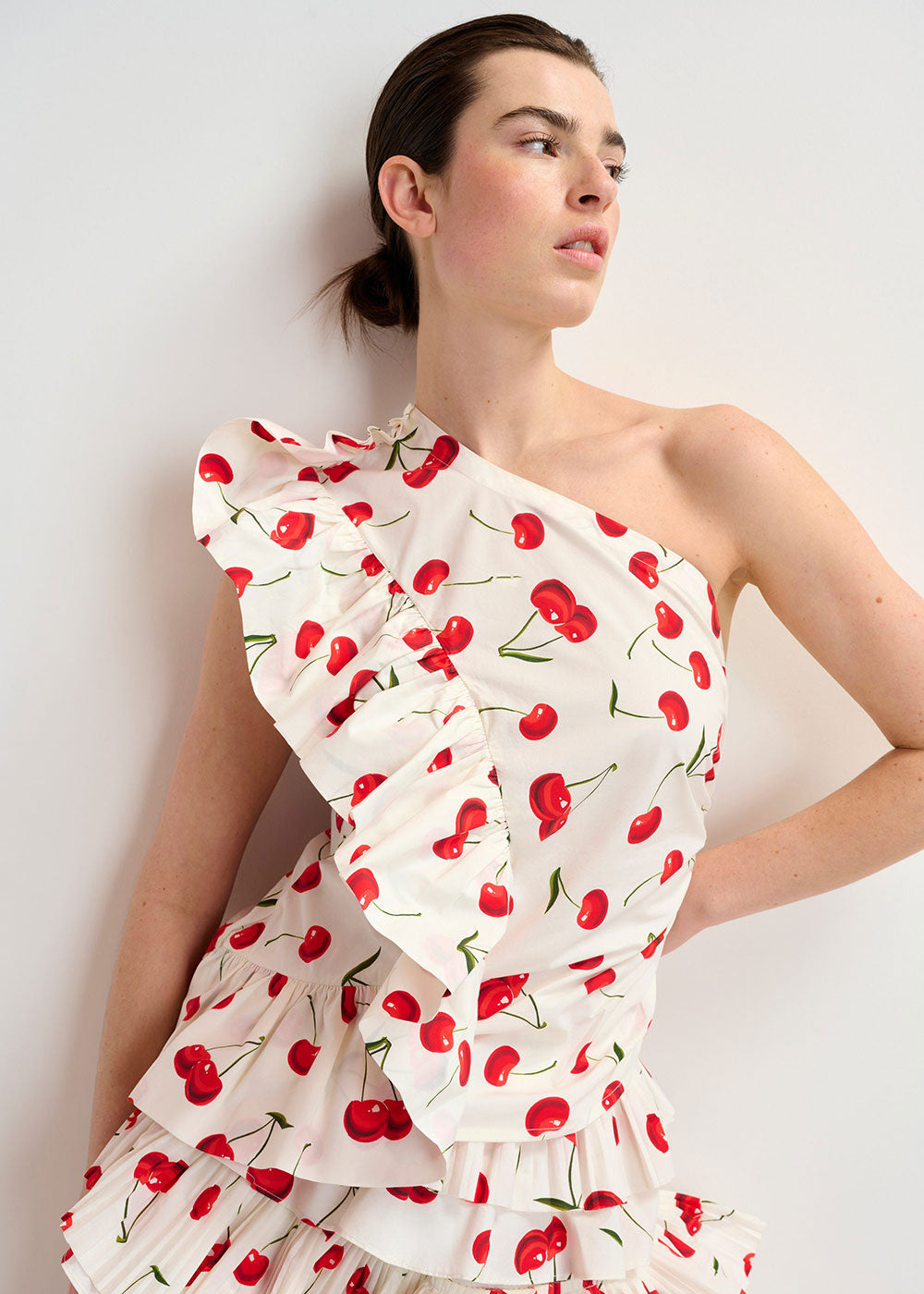 低価格 Haven Asymmetric KitiCymru – Cherries - Top トップス
