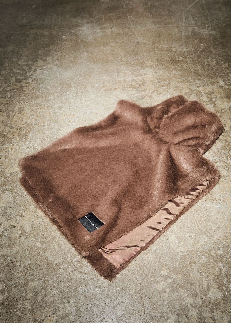 Haute L’amitié Fur Neck Warmer - Brown