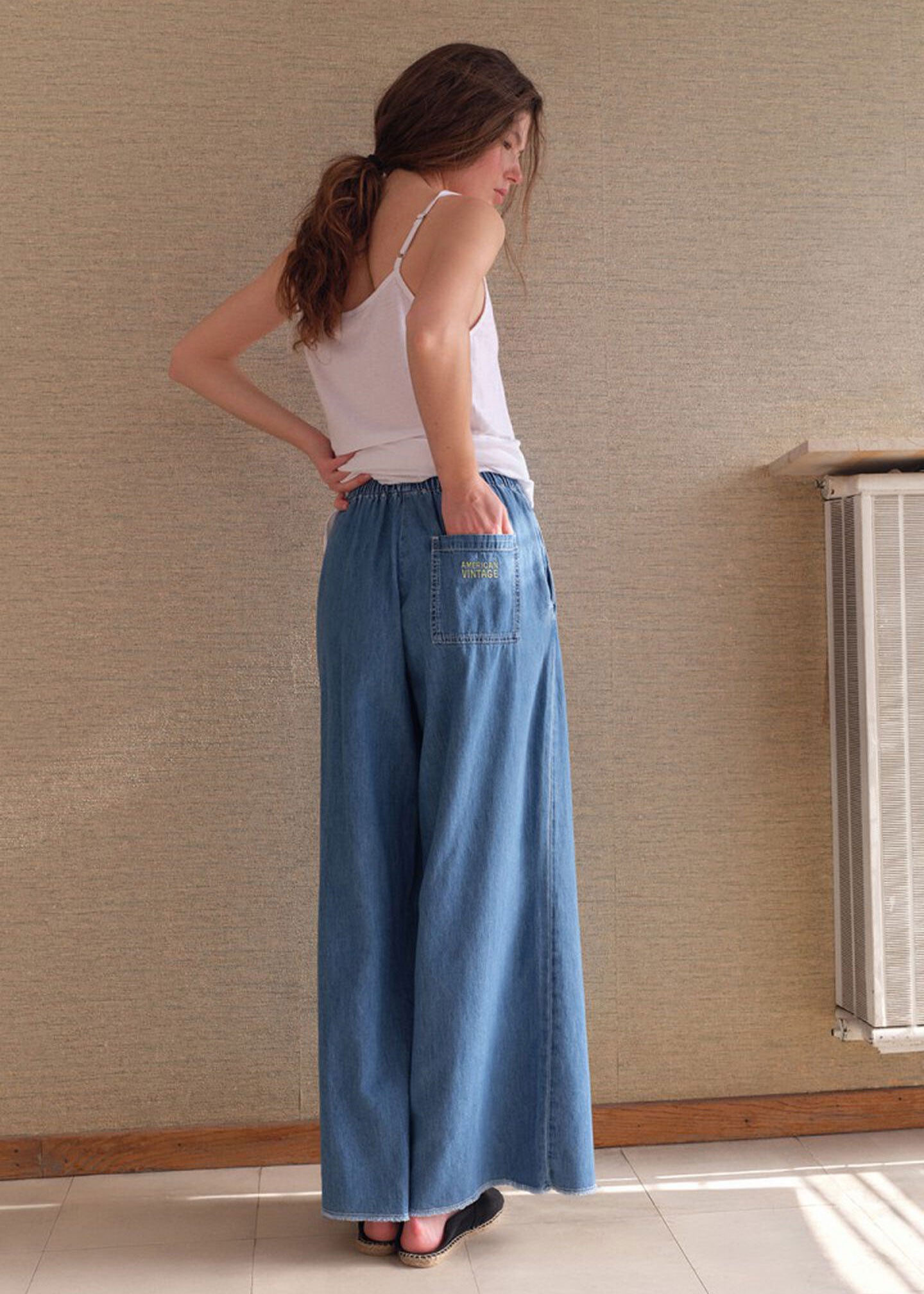 American Vintage Izeway Trousers - Medium Blue