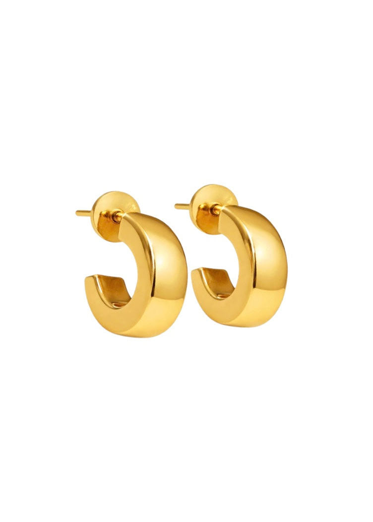 Talis Chains Everyday Chunky Hoops - Gold