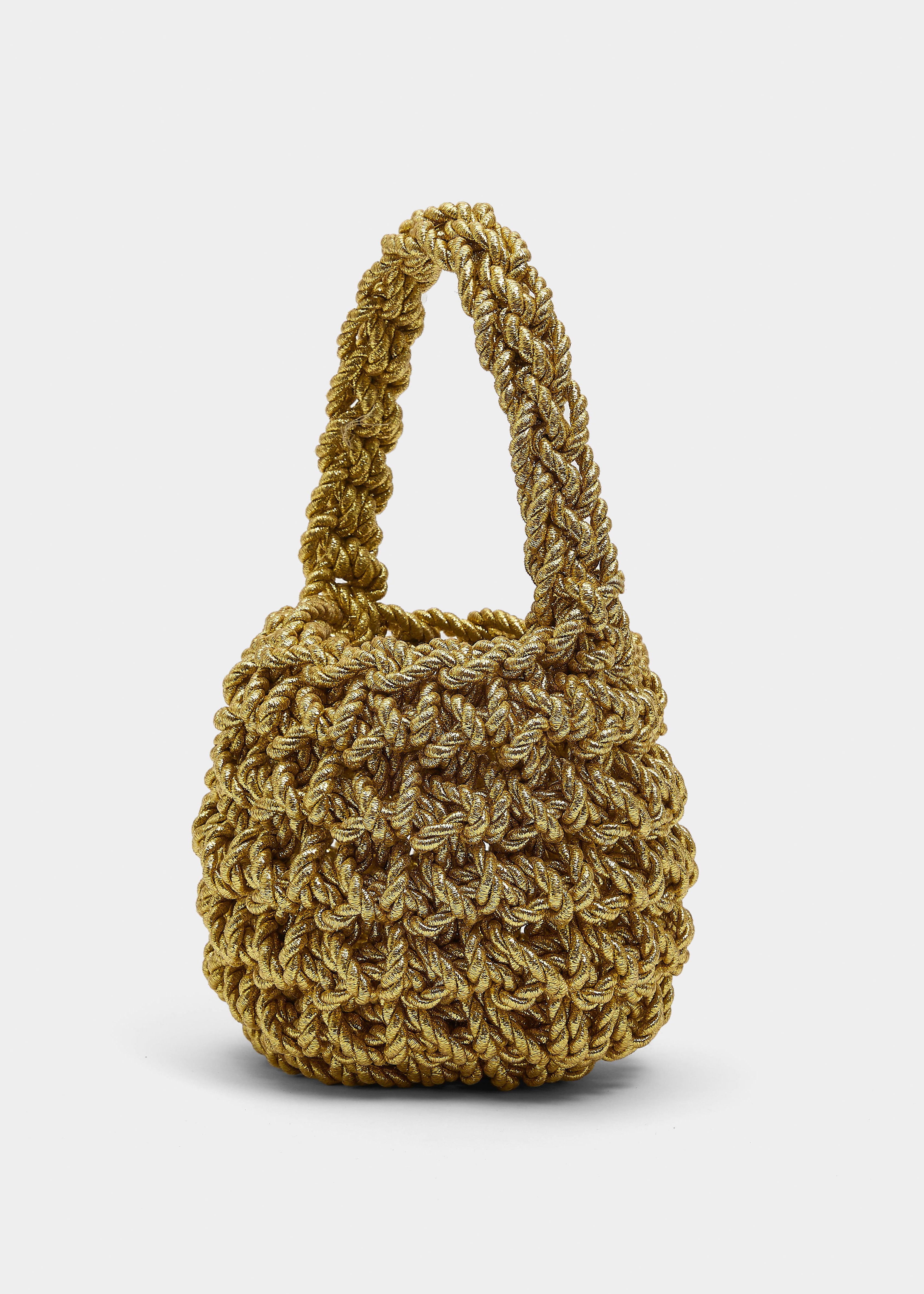 Isla De Gar Hive Luxe Cord Bag - Gold