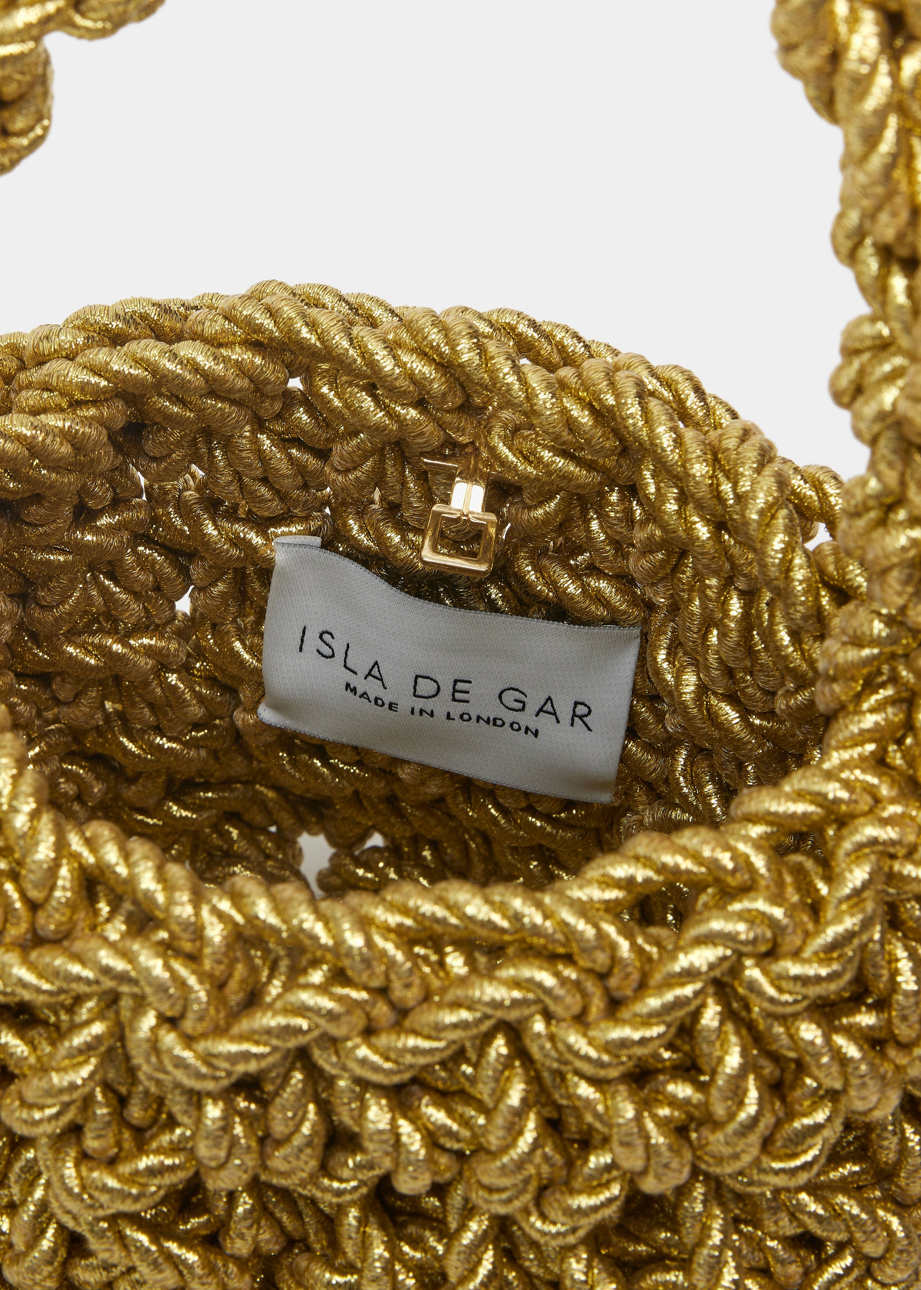 Isla De Gar Hive Luxe Cord Bag - Gold