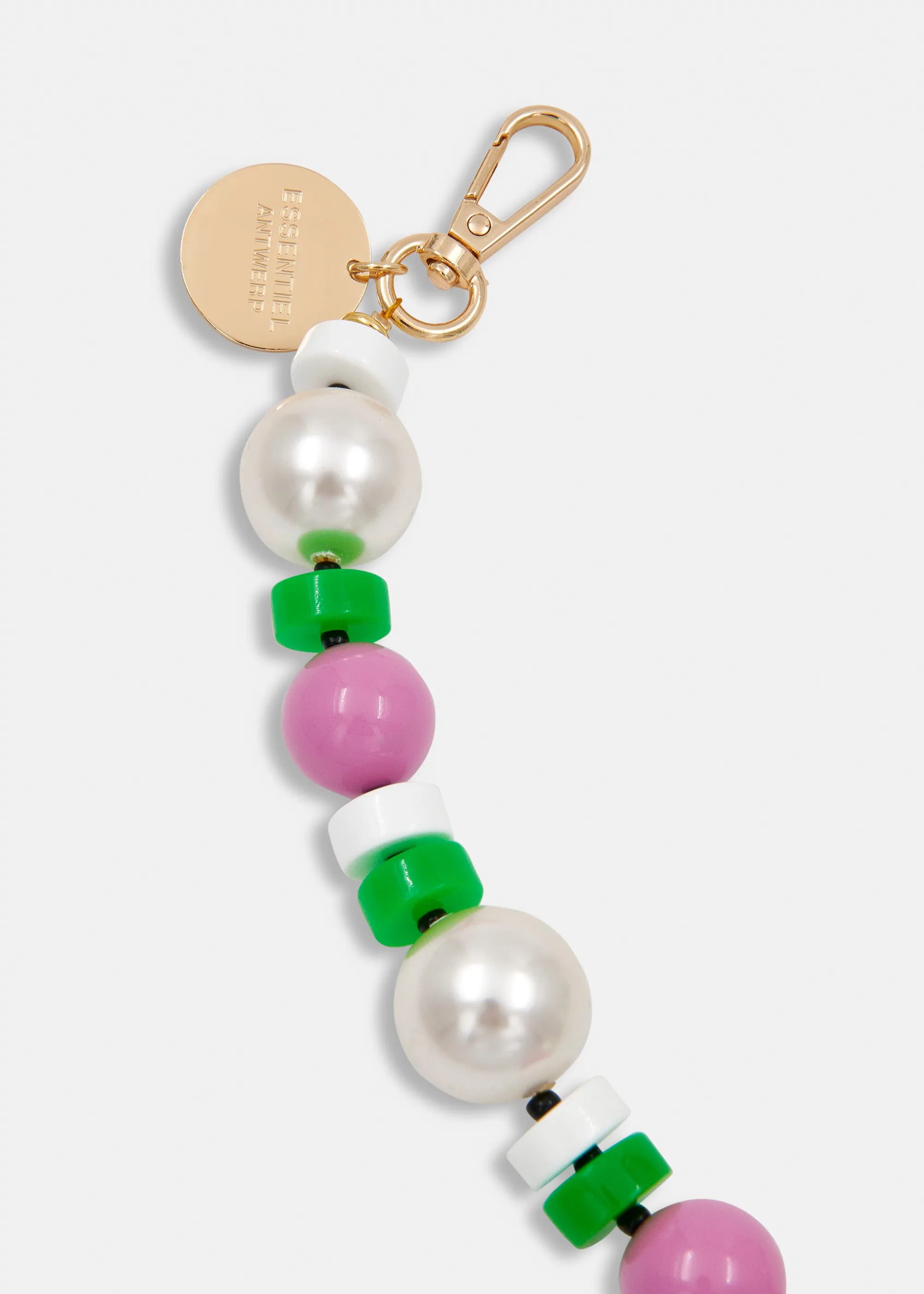 Essentiel Antwerp Jekko Bag Chain Necklace - Pink Green