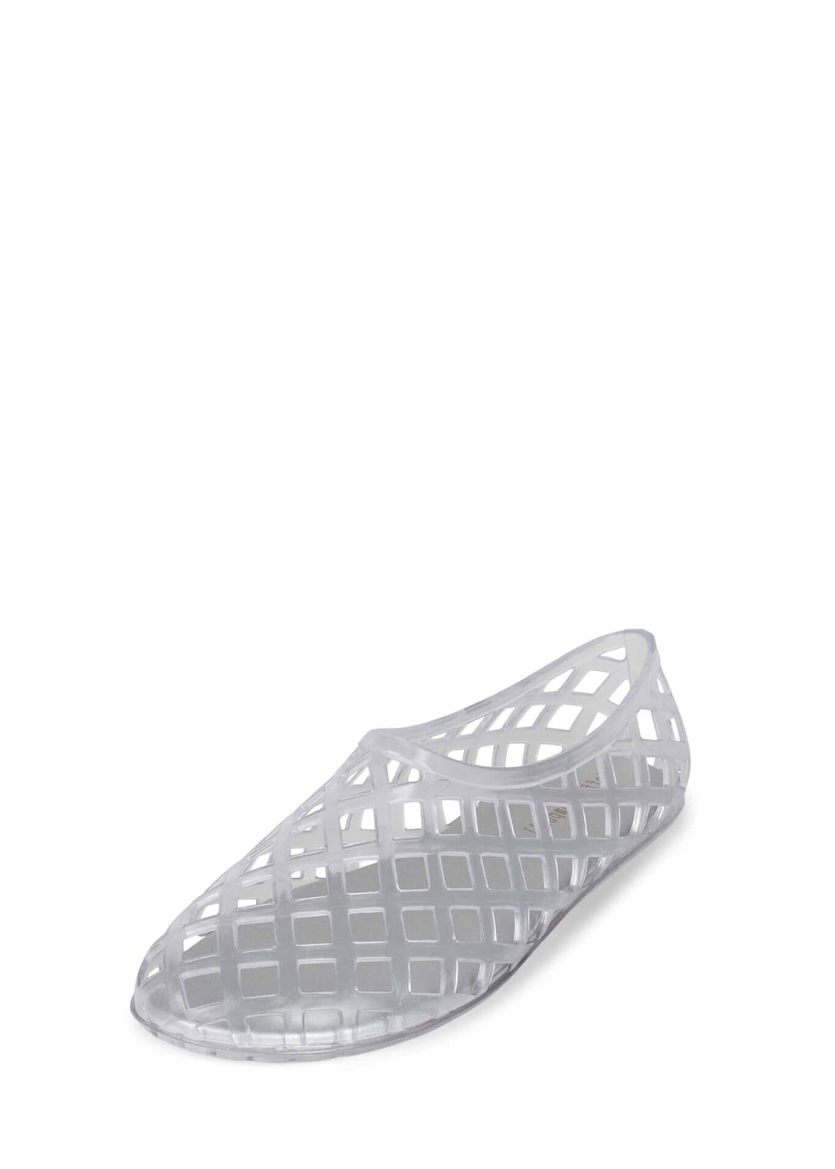 Jeffrey Campbell Jellz Jelly Shoes - Clear Silver