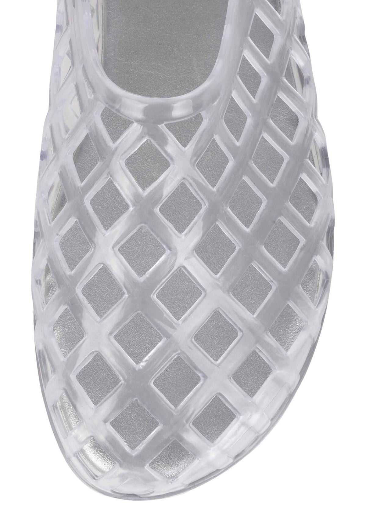 Jeffrey Campbell Close-up of the perforated upper showing the diamond lattice