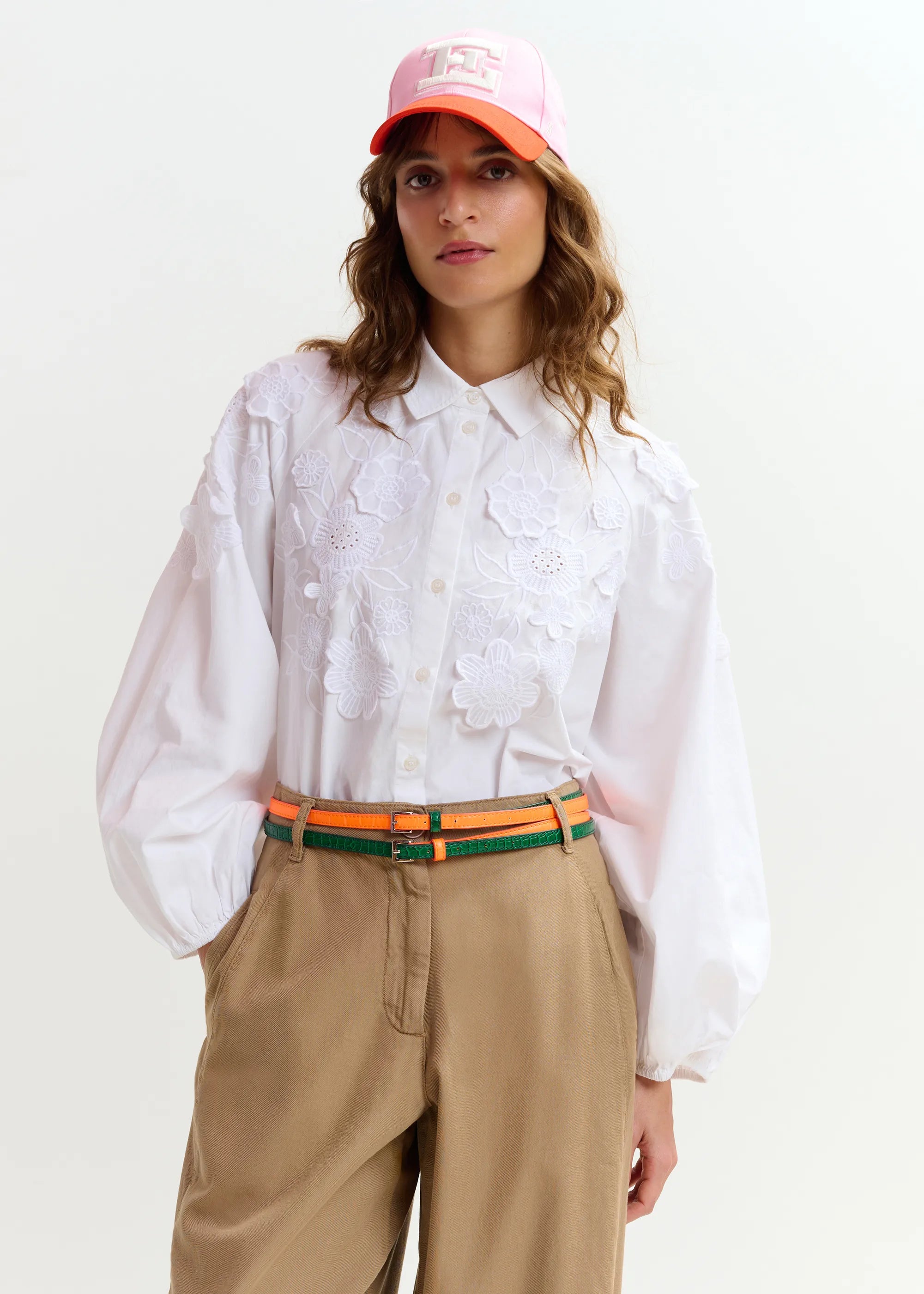 Essentiel Antwerp Joella Flower Shirt - White