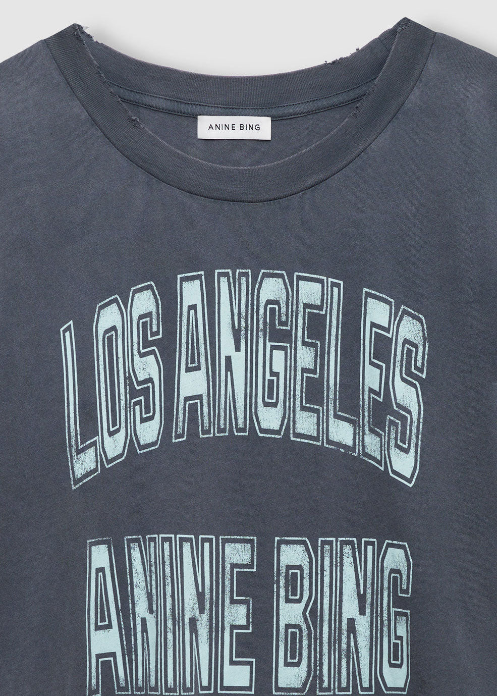 Anine Bing Johnny Cropped Tee